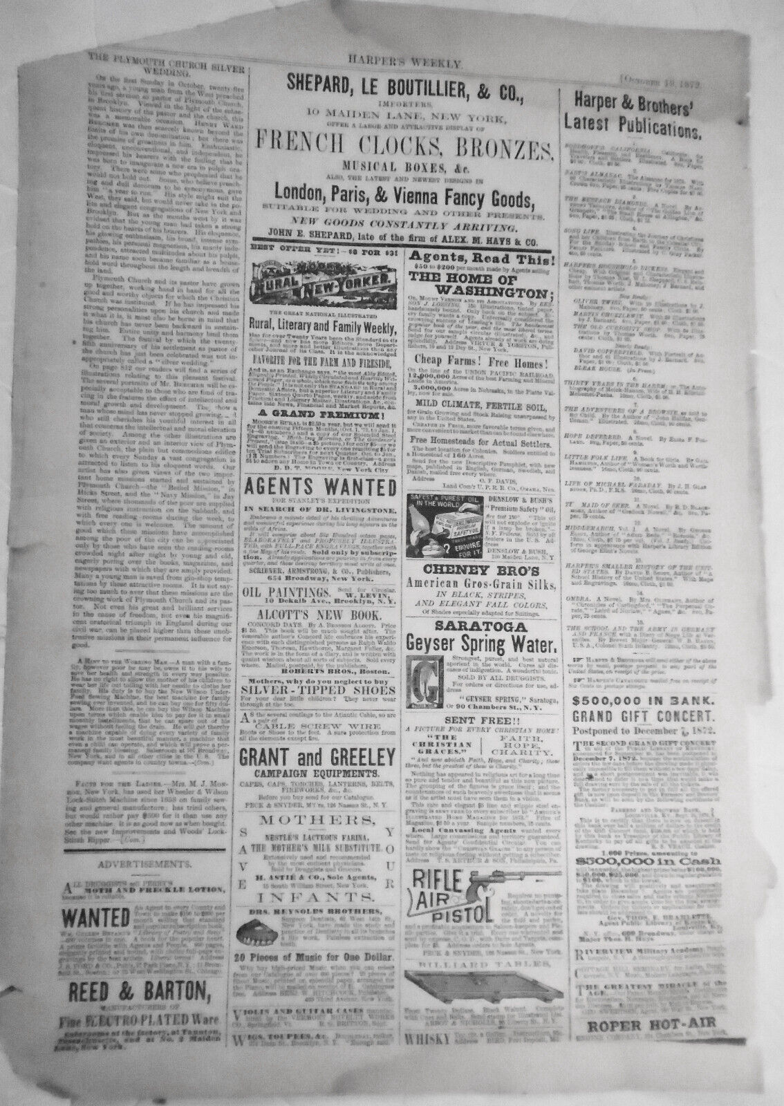 Who are the Haters? by Thomas Nast. - Harper's Weekly, October 19, 1872