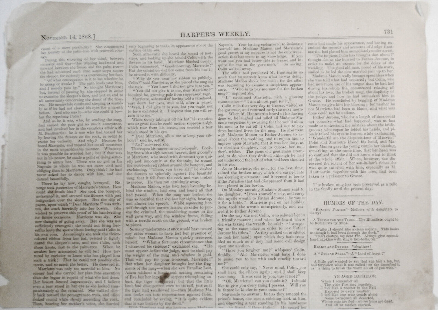 Terrible Explosion of Petroleum on Lake Erie - Harper's Weekly November 14, 1868