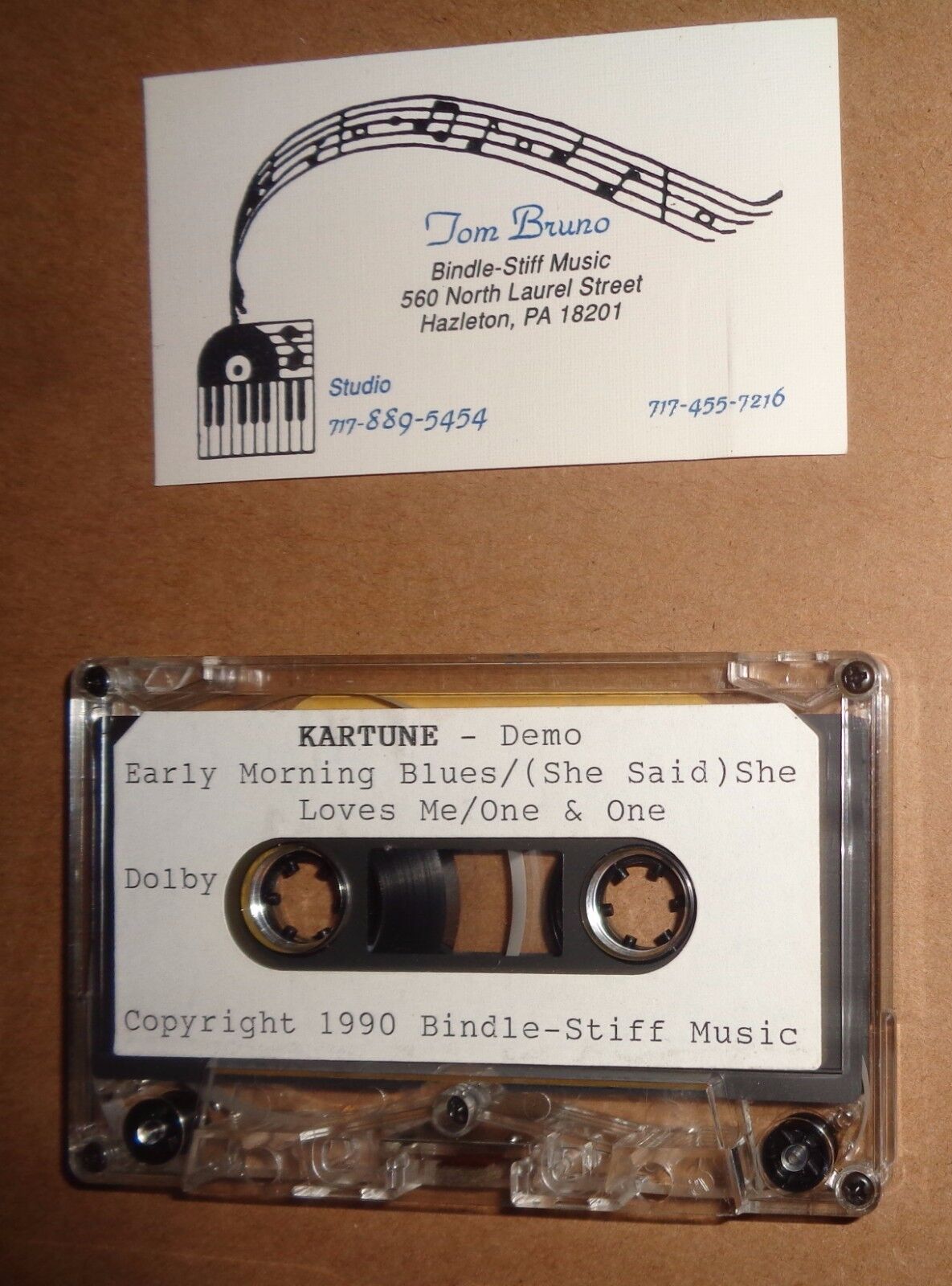 Kartune - Rare Demo Cassette 1990 -Early Morning Blues; (She Said) She Loves Me