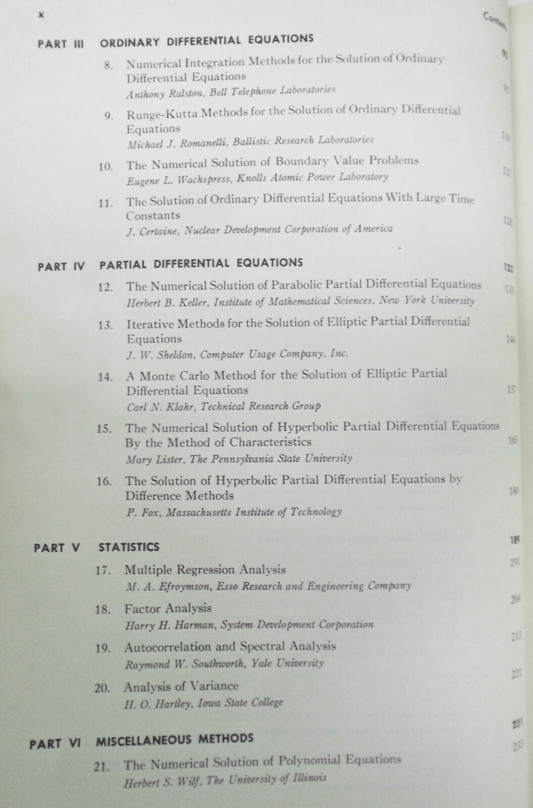 Mathematical Methods for Digital Computers - Ralston & Wilf; 1960 Hardcover 1st