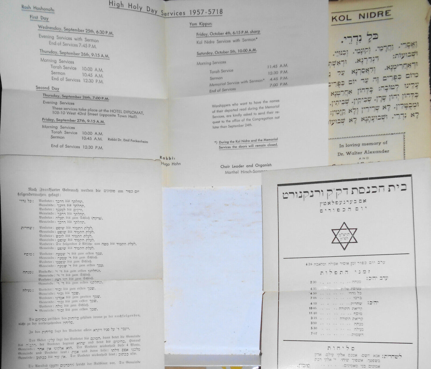 1864 Gebete fur den Versohnungsabend. Mit deutscher Uebersetzung. [