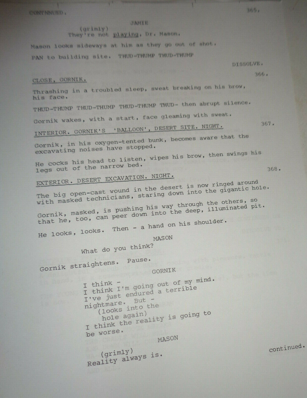 Dennis Potter - CRADLE SONG - Screenplay - 1982 - Original unpublished script
