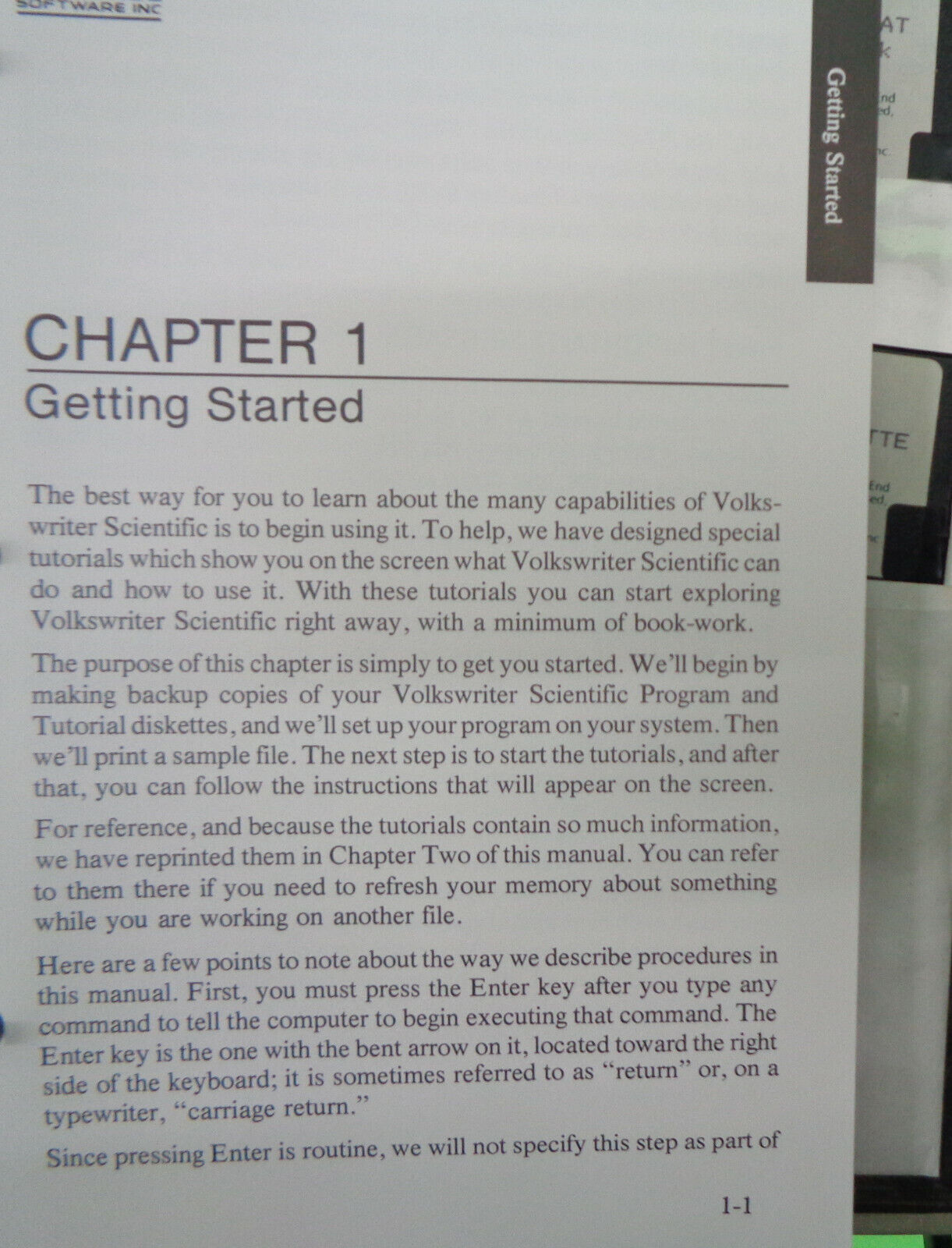Volkswriter Scientific by Lifetree Software 1984. Science word processor. IBM