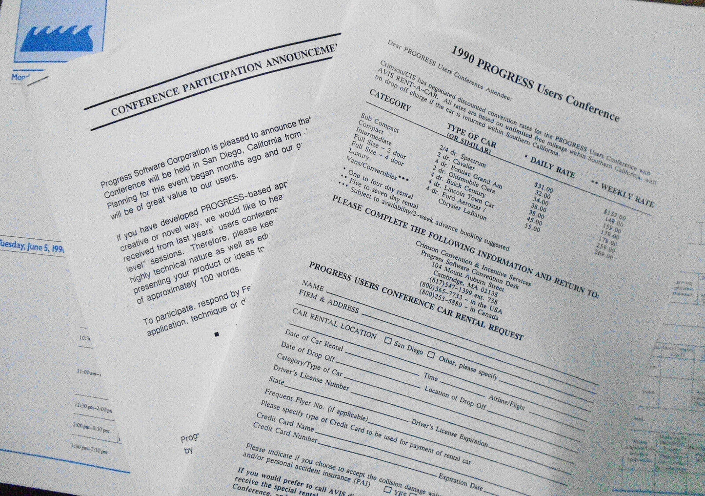 1990 PROGRESS Application Development System, Users Conference - Program