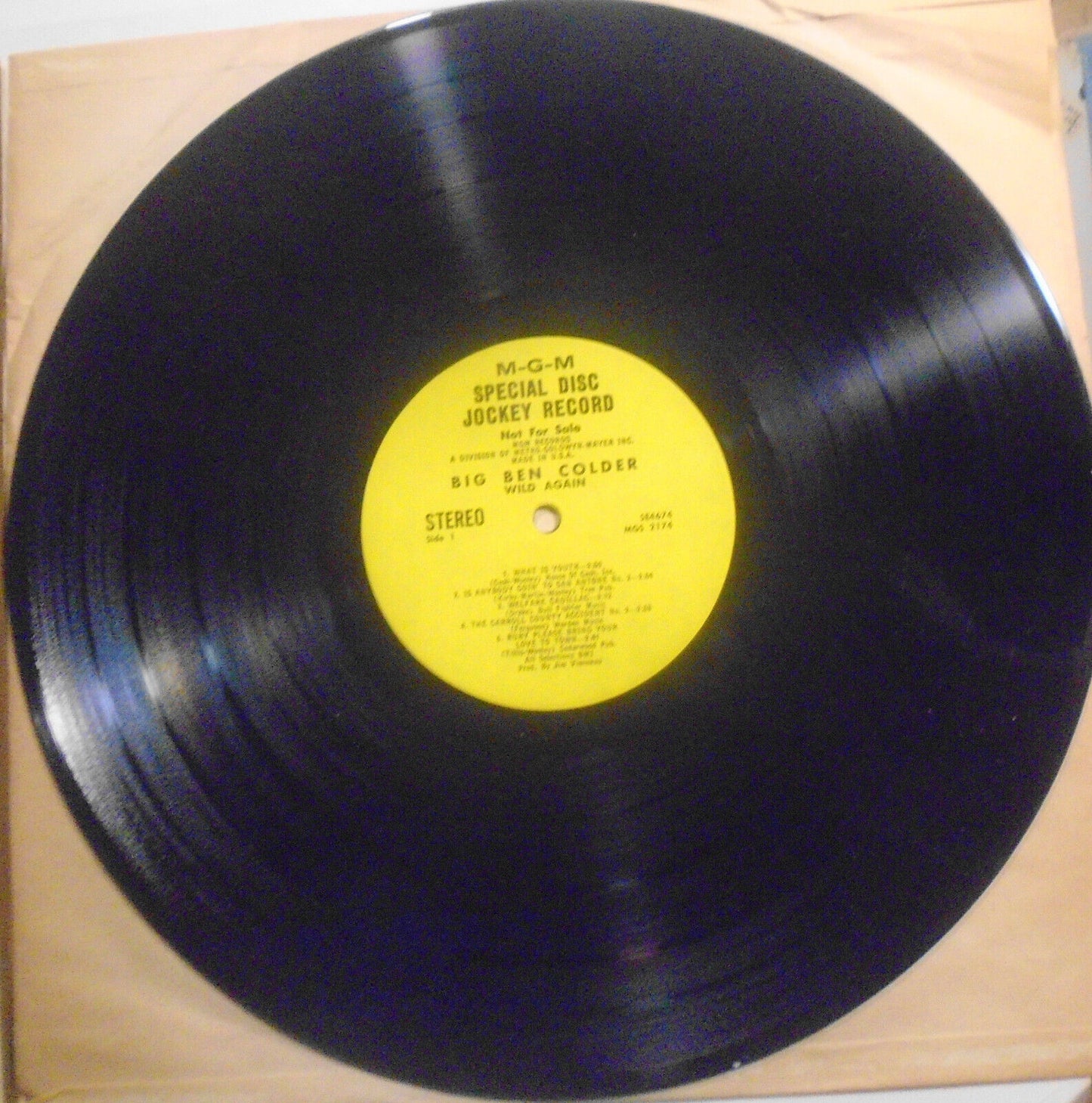 Ben Colder: 4 LP PROMO Wild Again; Live & Loaded; Harper Valley PTA; Have One On