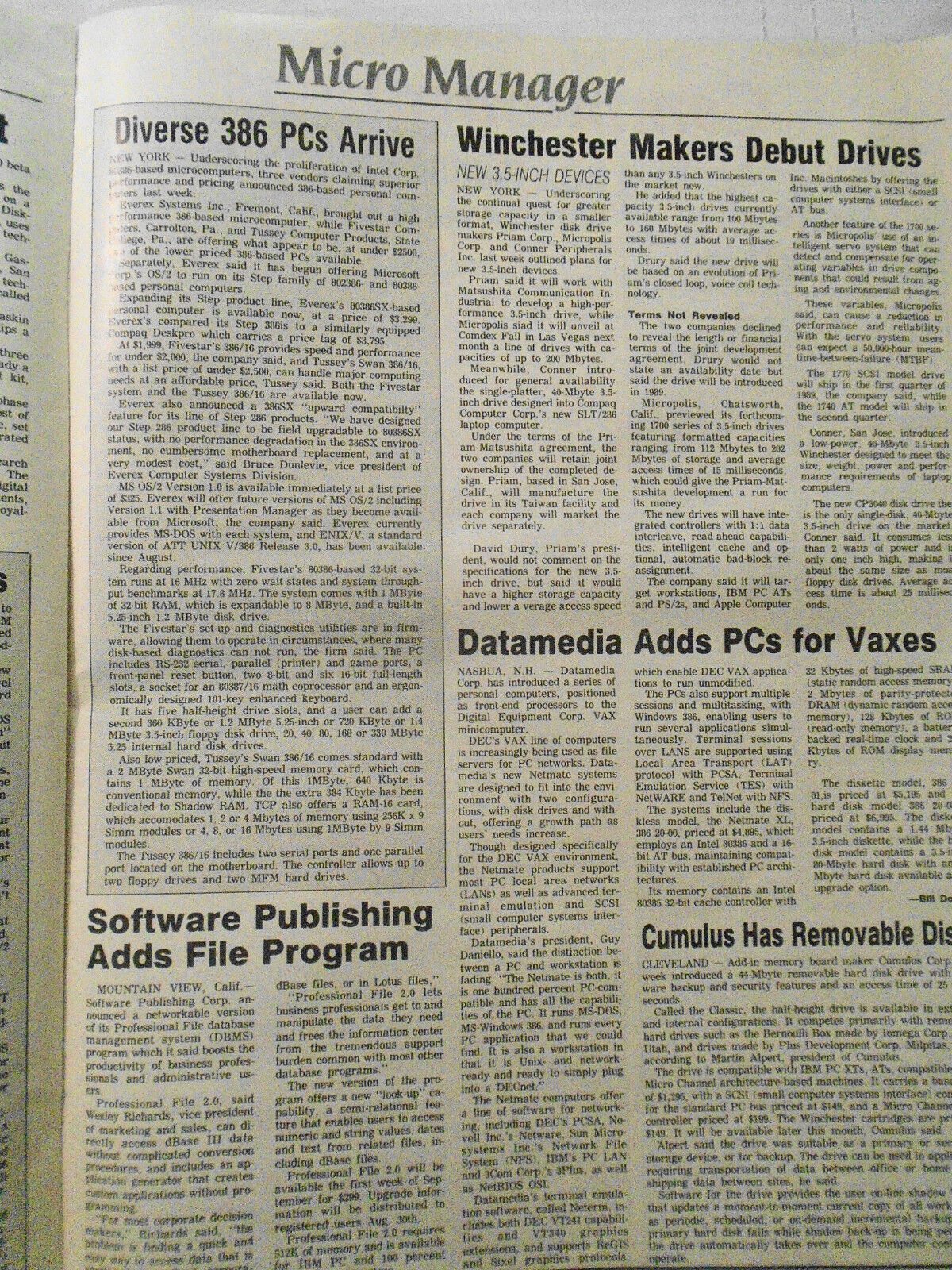 MIS Week, October 2, 1988