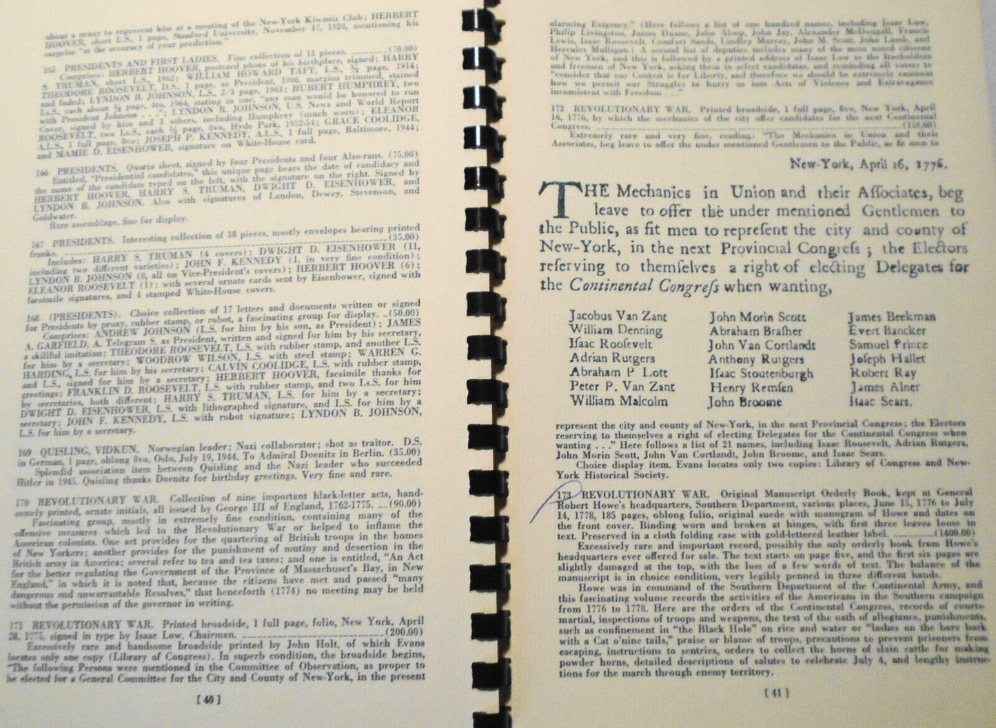 Charles Hamilton - Auction No. Six, 1963 Catalog with prices realized list
