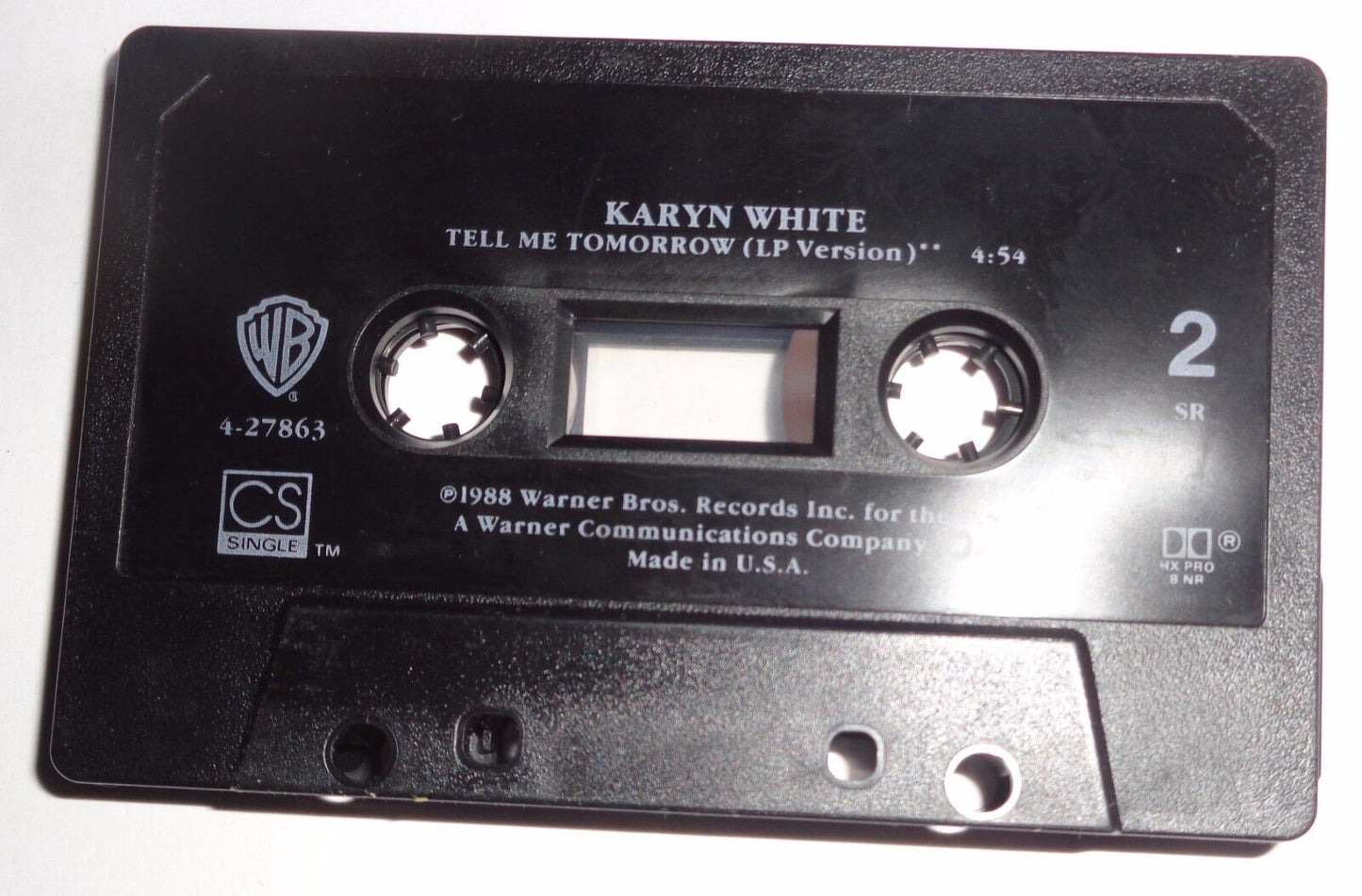Karyn White – Secret Rendezvous / Tell Me Tomorrow Cassette Single 1988 Warner