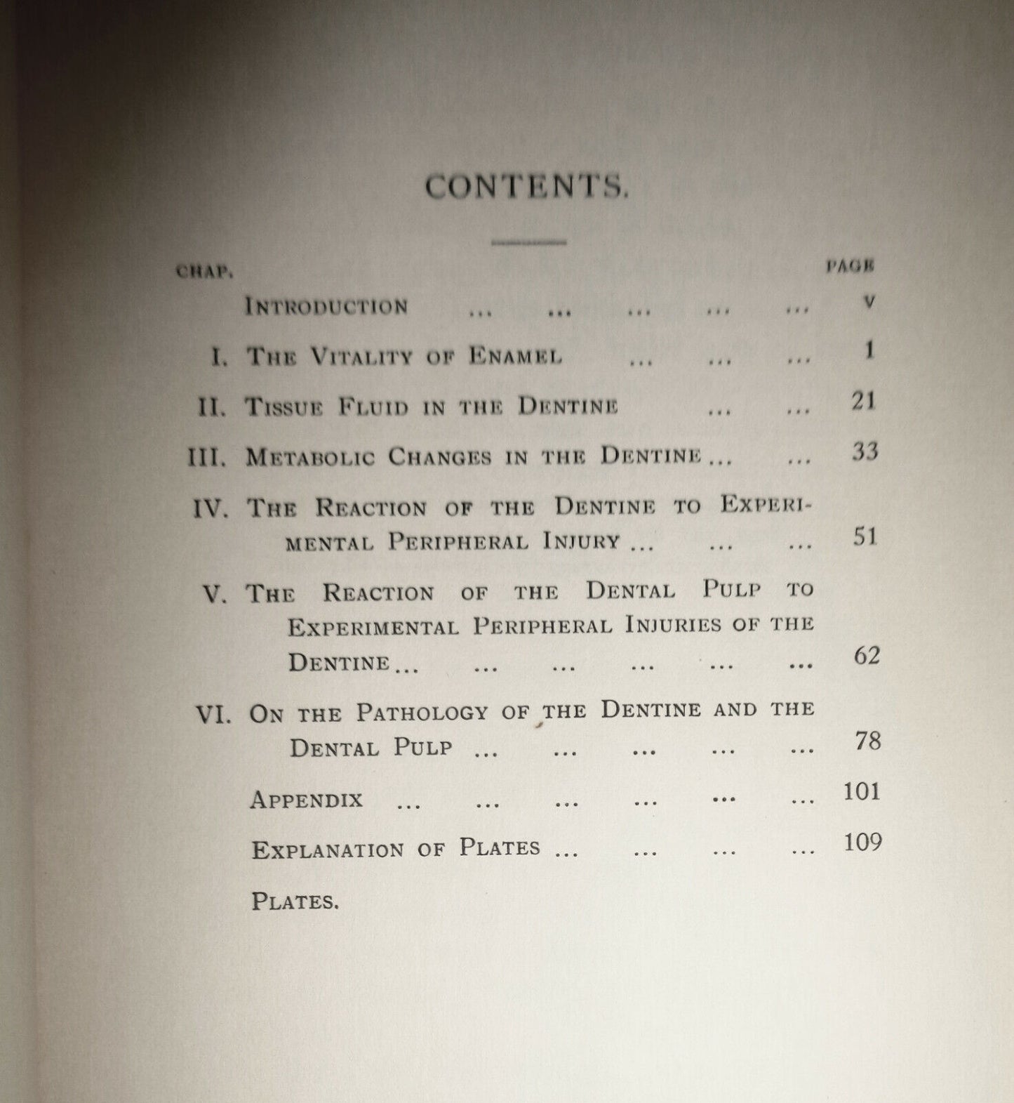 Experimental Investigation Of Enamel Dentine & Dental Pulp SIGNED by W Fish 1933