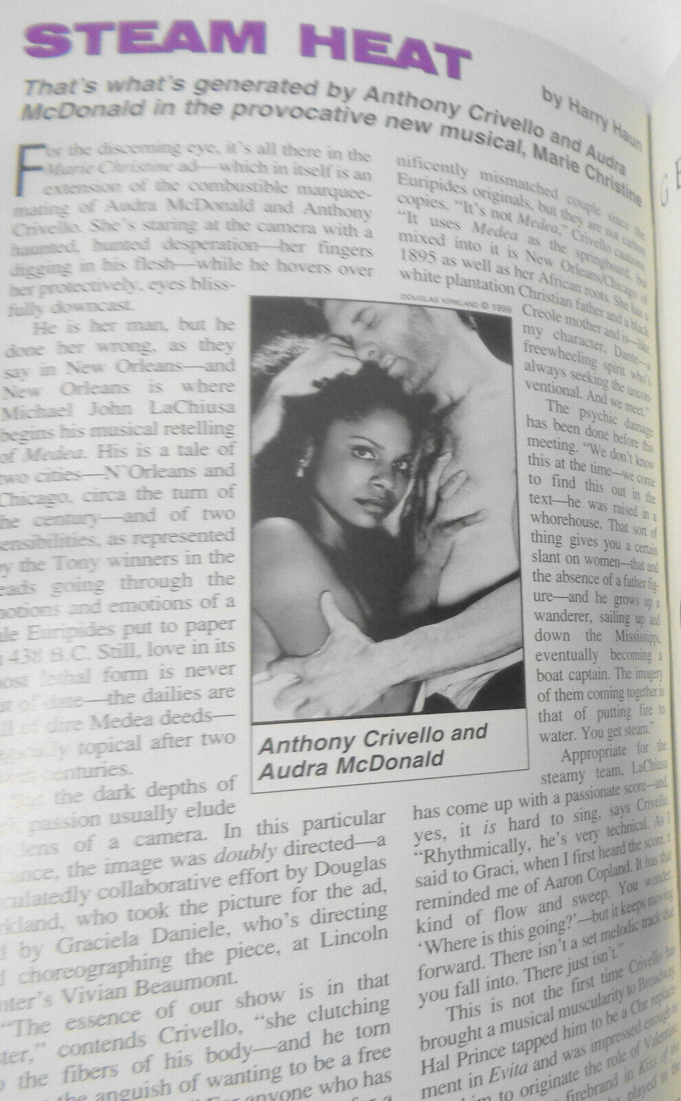 Hurricane - Playbill - Classic Stage Company, NYC December 1999