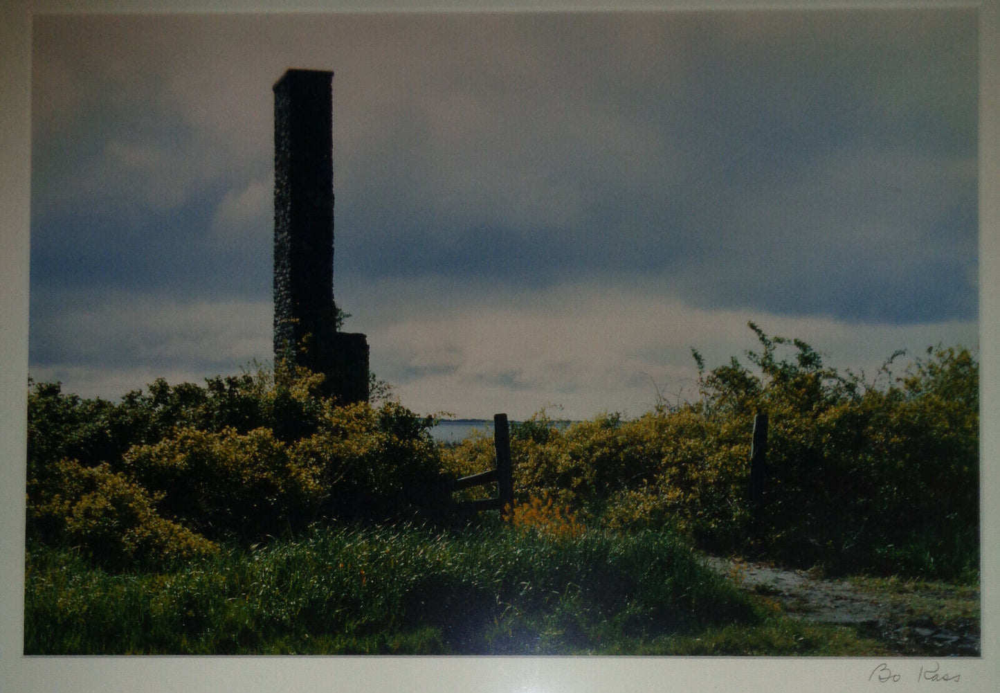 Bo Kass : Landscape with tower - SIGNED original C-Print. Ltd edition 1/25