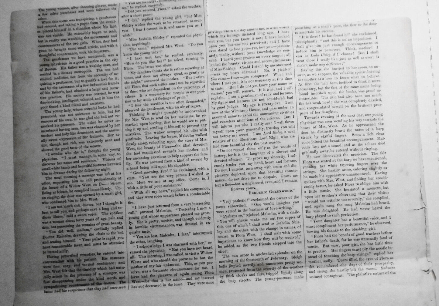 Burning of Steamship Amazon on Her Passing to the West Indies -- Gleason's 1852
