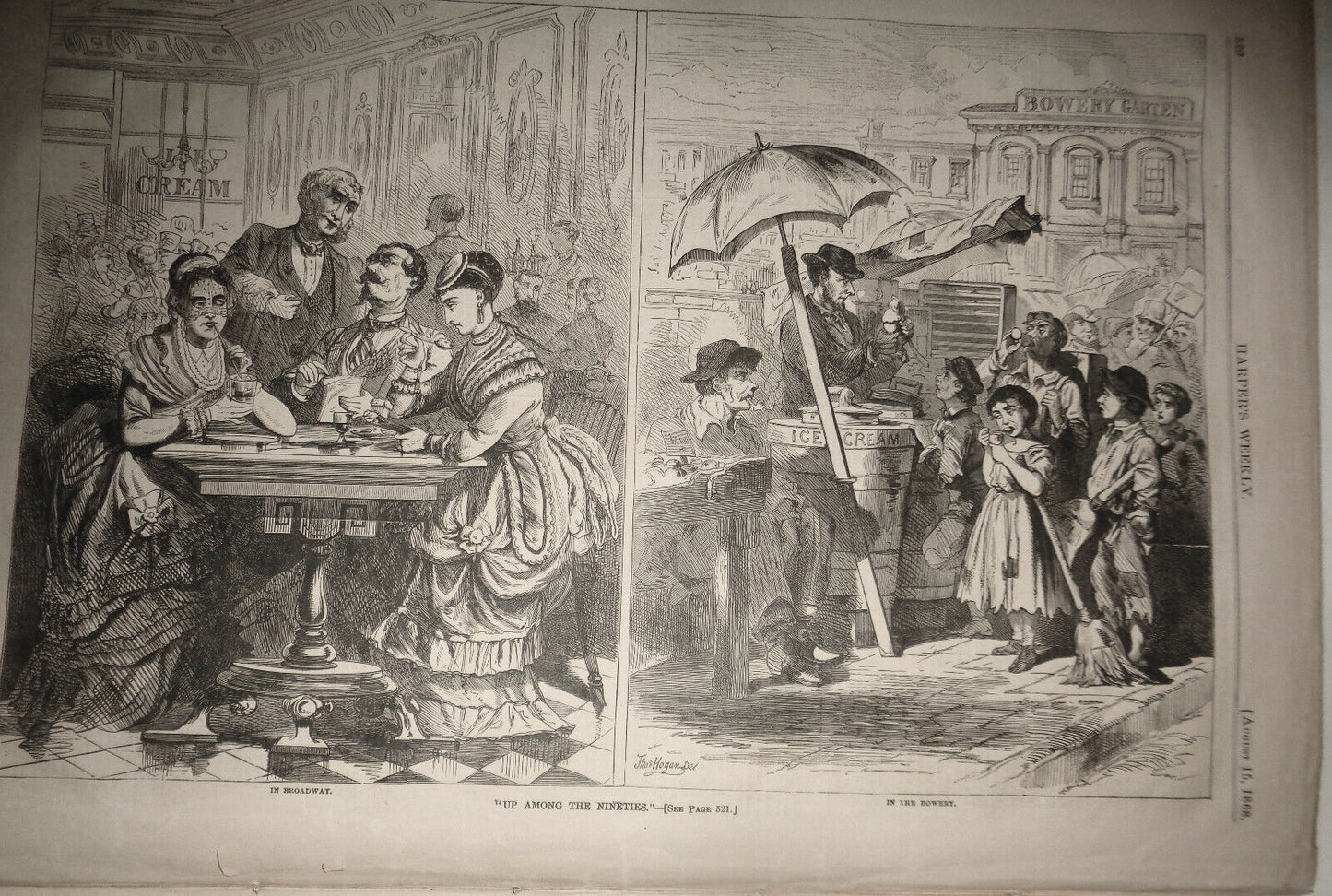 HARPER'S WEEKLY - Aug 15, 1868 original issue - Thomas Nast "Reconstruction"