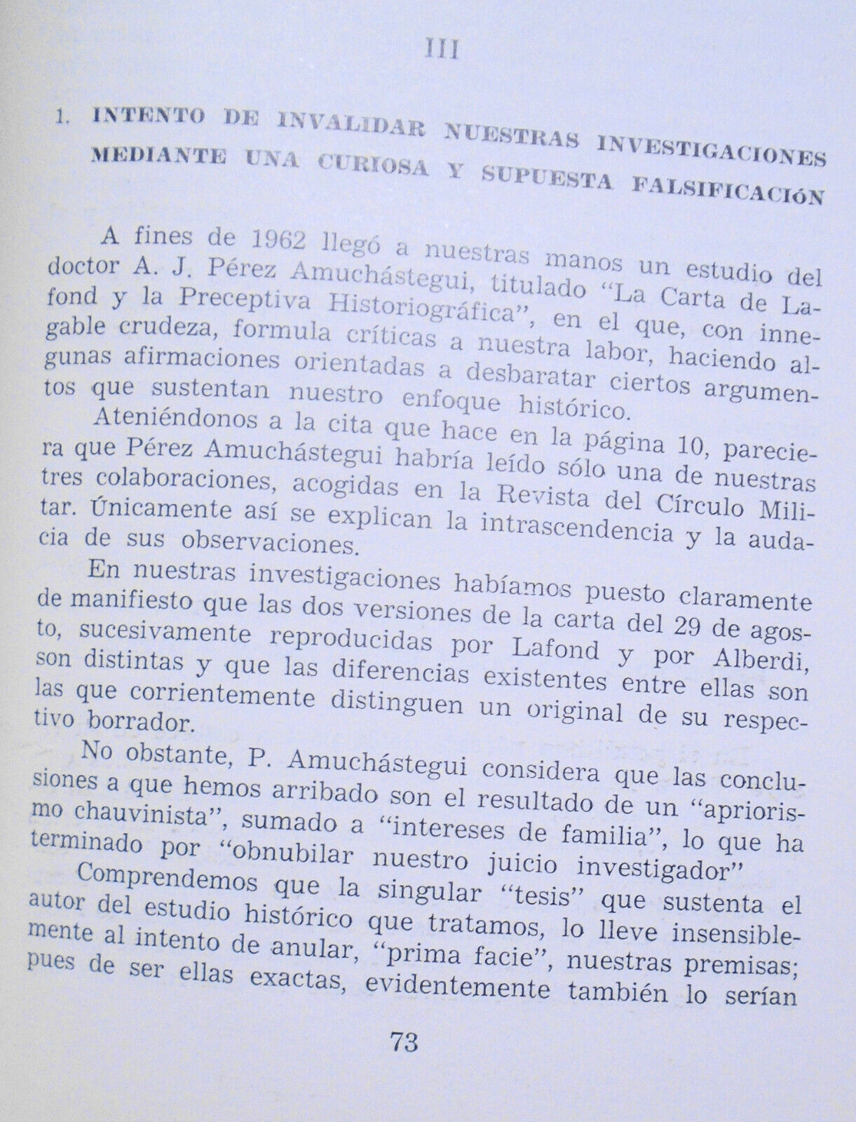 Eduardo Marmol - Es apócrifo el testamento político de San Martín? SIGNED. 1964