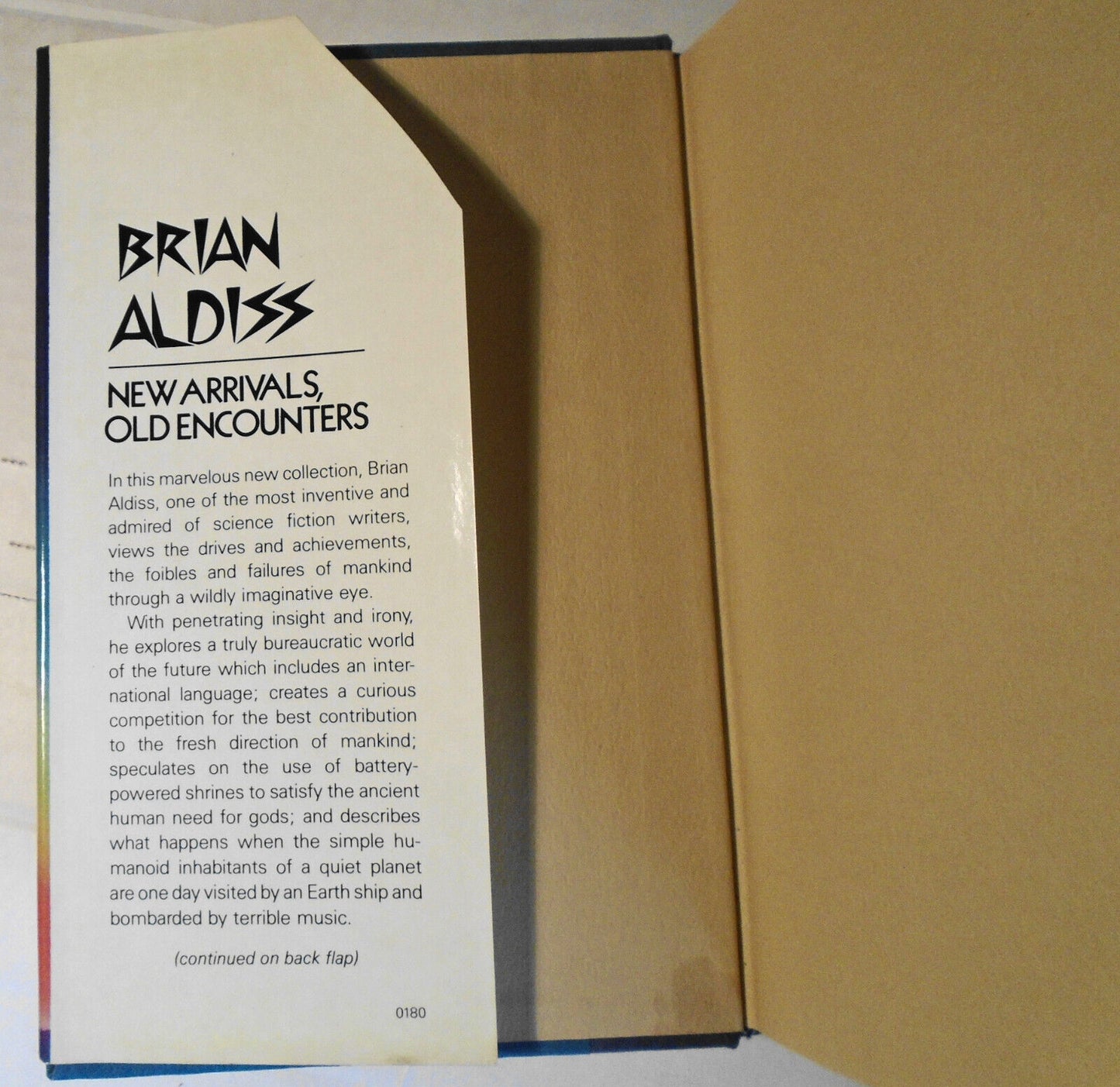 Brian Aldiss, SIGNED - New Arrivals, Old Encounters: 12 Stories HC 1st Edition