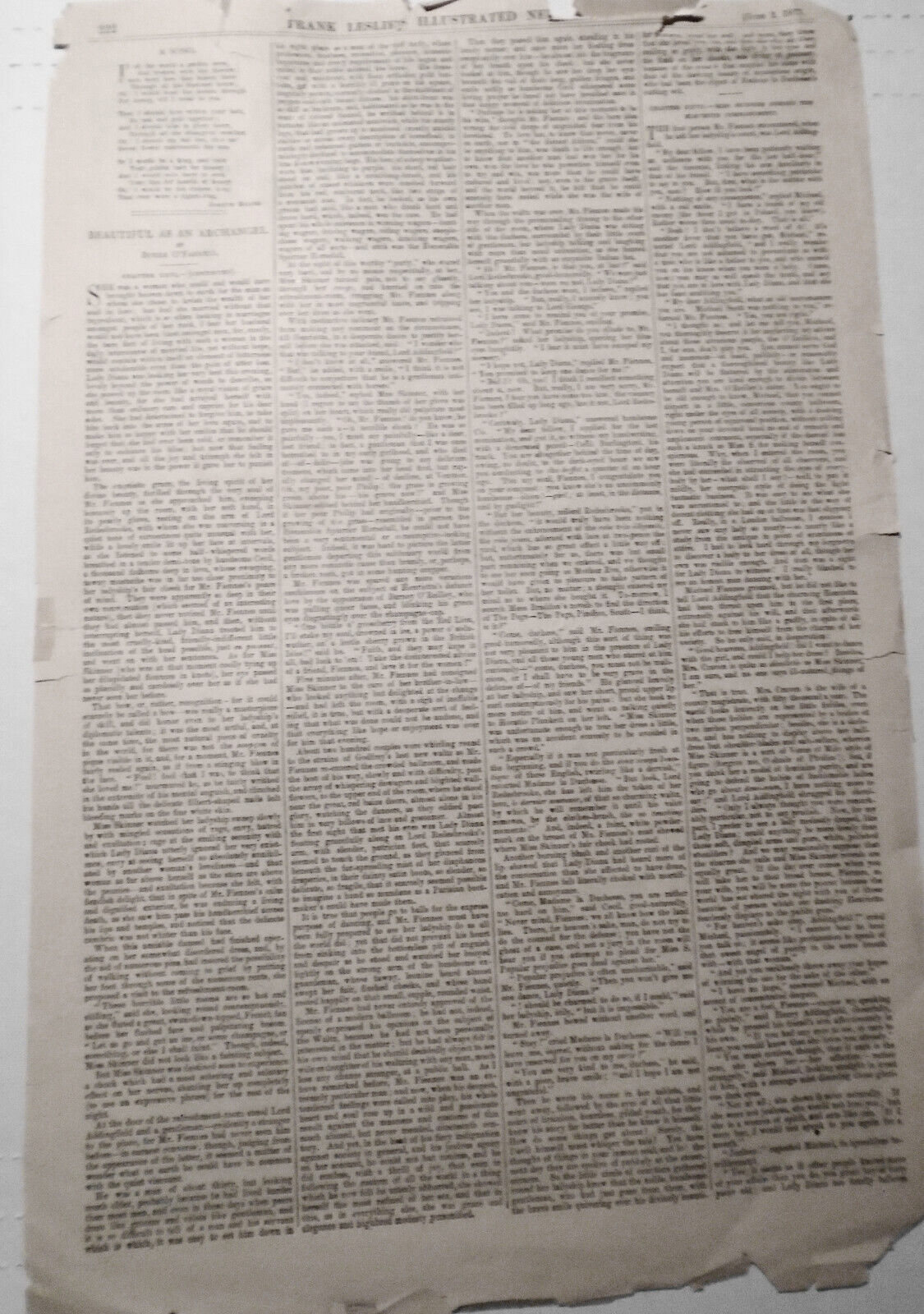 New York - The Forest Fires In Clinton County - Frank Leslie's June 2, 1877