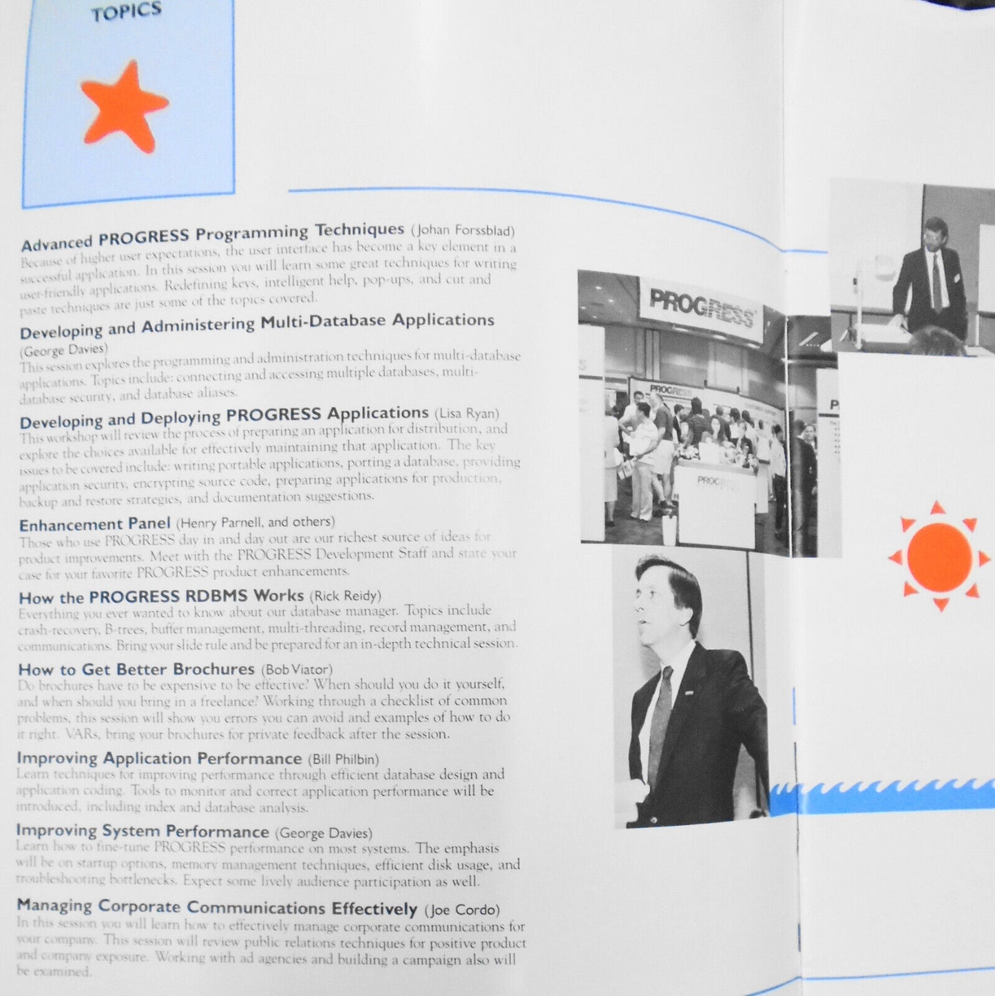 1990 PROGRESS Application Development System, Users Conference - Program