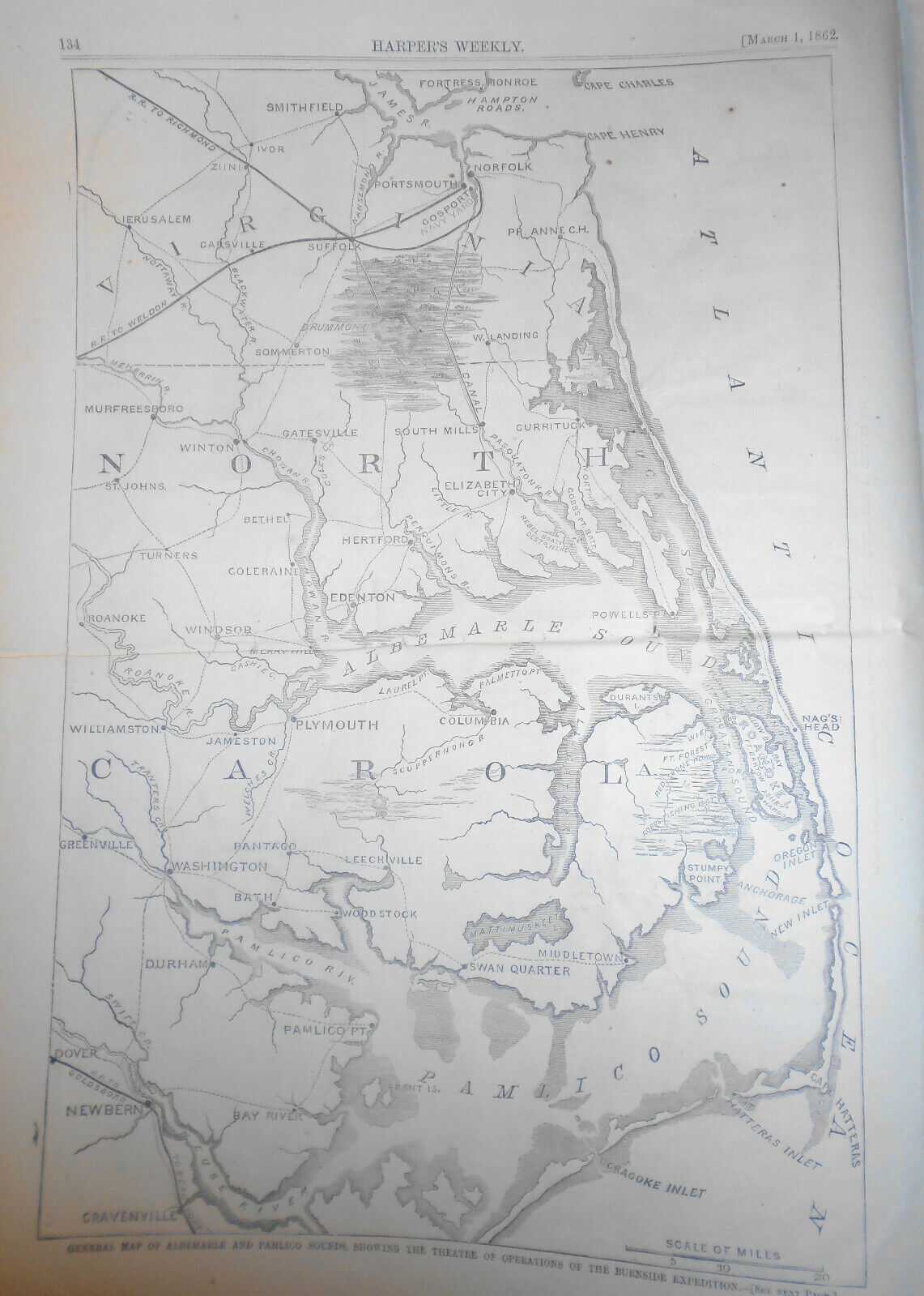 Harper's Weekly - Original Complete Issue - March 1, 1862 - Civil War