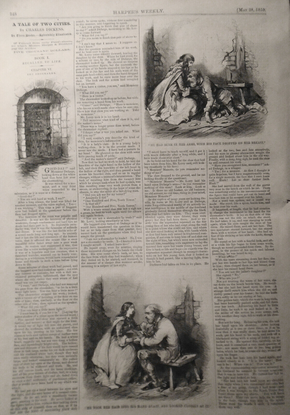 Harper's Weekly - Original May 28, 1859 : Abolitionists In Council /Map Of Italy