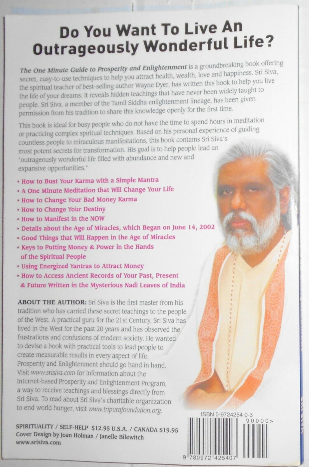 Sri Siva : The One Minute Guide to Prosperity and Enlightenment