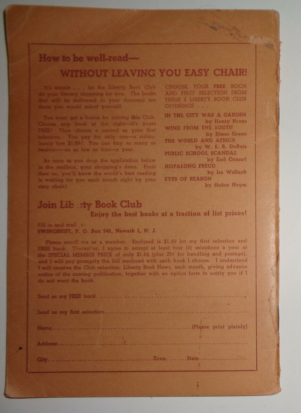 SWINGSHIFT - AUTUMN, 1951 - VOL. 1, NO. 2, Edited by Sylvia Kolb