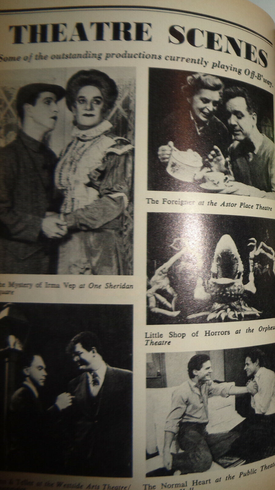 California Dog Fight Showbill -Manhattan Theatre Club At City Center Theater1985