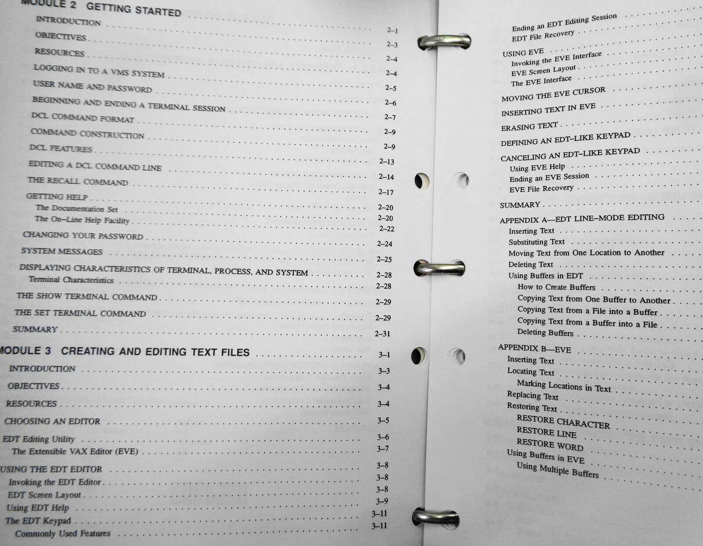 VMS Utilities and commands I student workbook - 1988 Digital Equipment Corp.