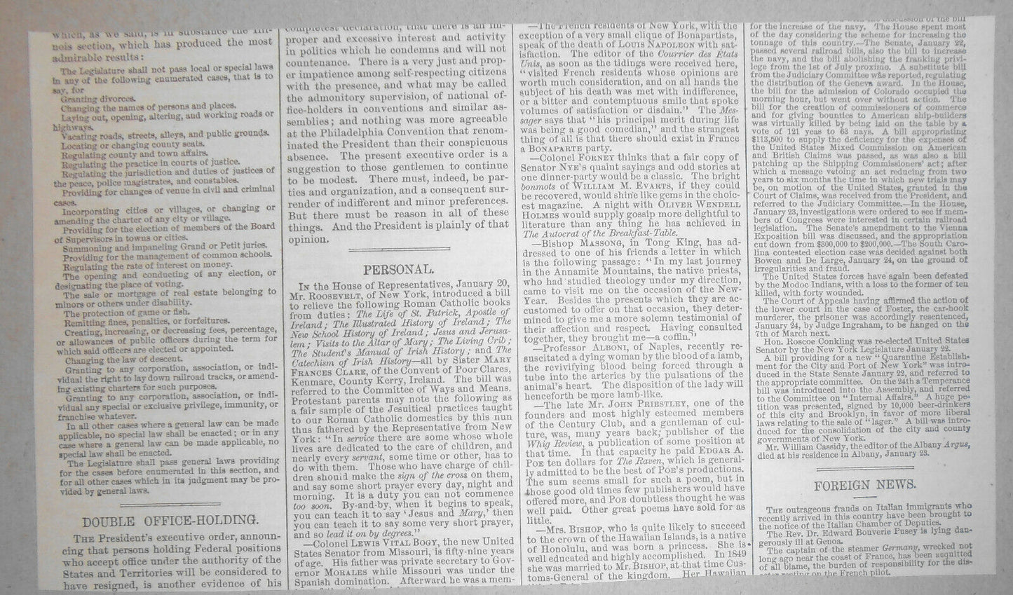Delivering Seed At Rochester New York - Harper's Weekly, February 8, 1873