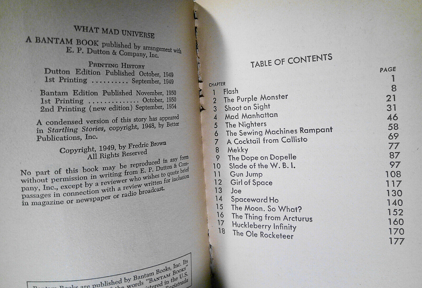 4 science fiction paperbacks: City, Alien, What Mad Universe, Flying Sorcerers