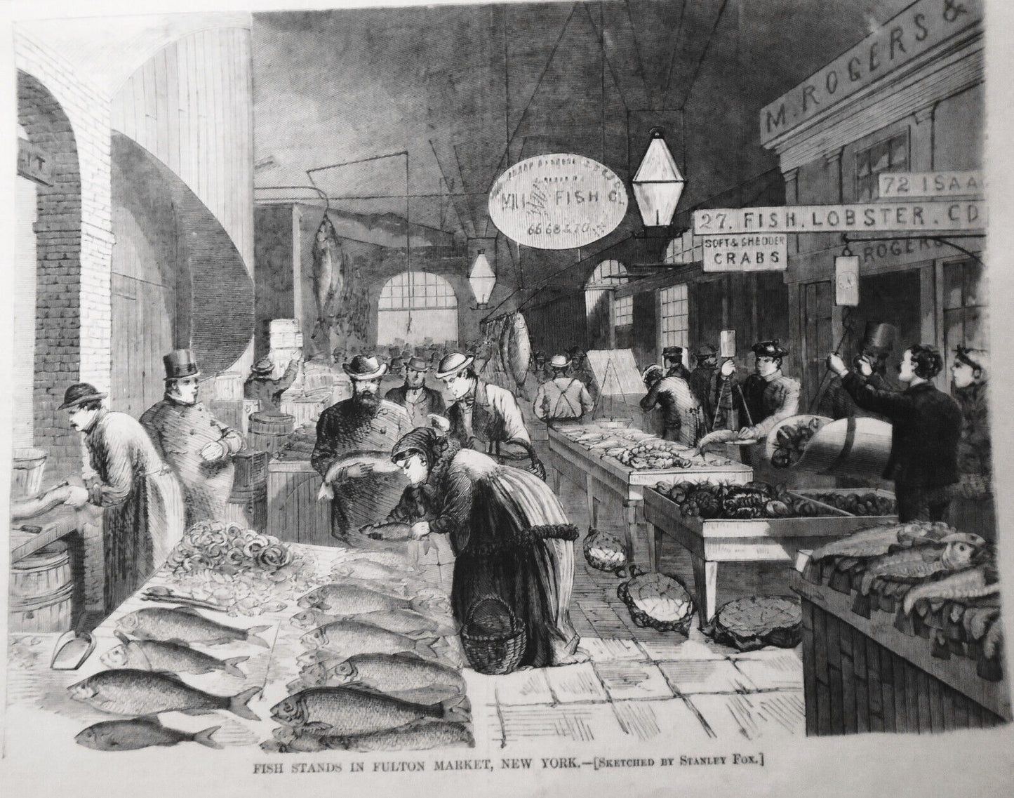 Harper's Weekly April 3, 1869: Grant cabinet; Sing Sing riot; Fulton Fish Market