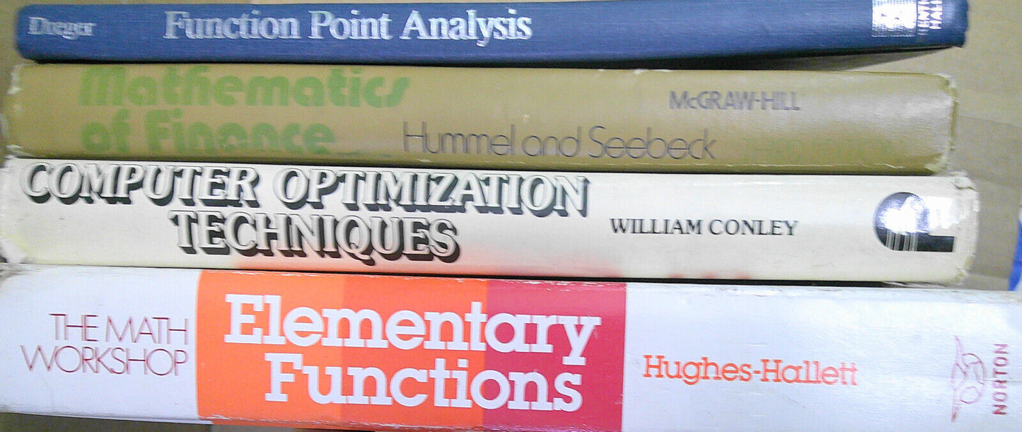 12 Mathematics hardcover books lot