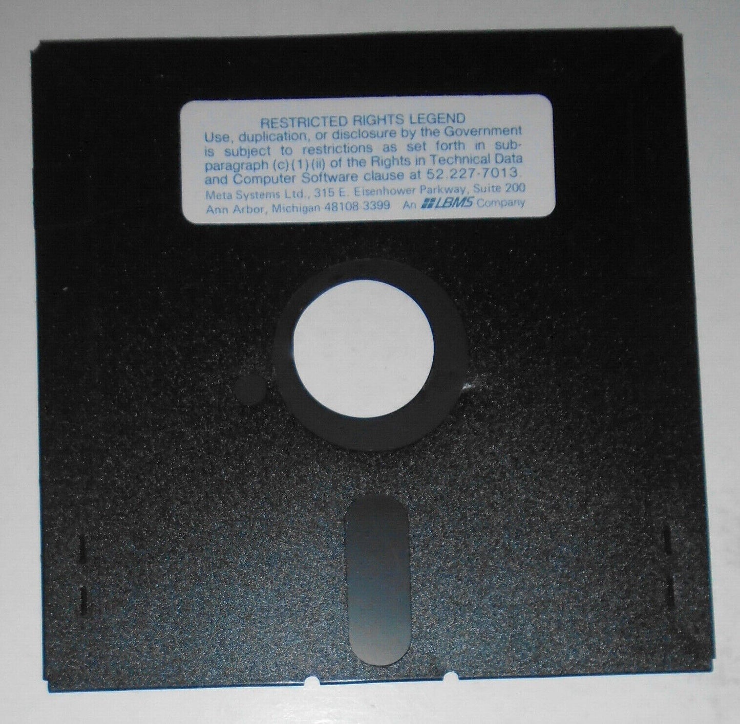 Structured Architect Workbench CASE Software - System Disk 1989 Meta Systems