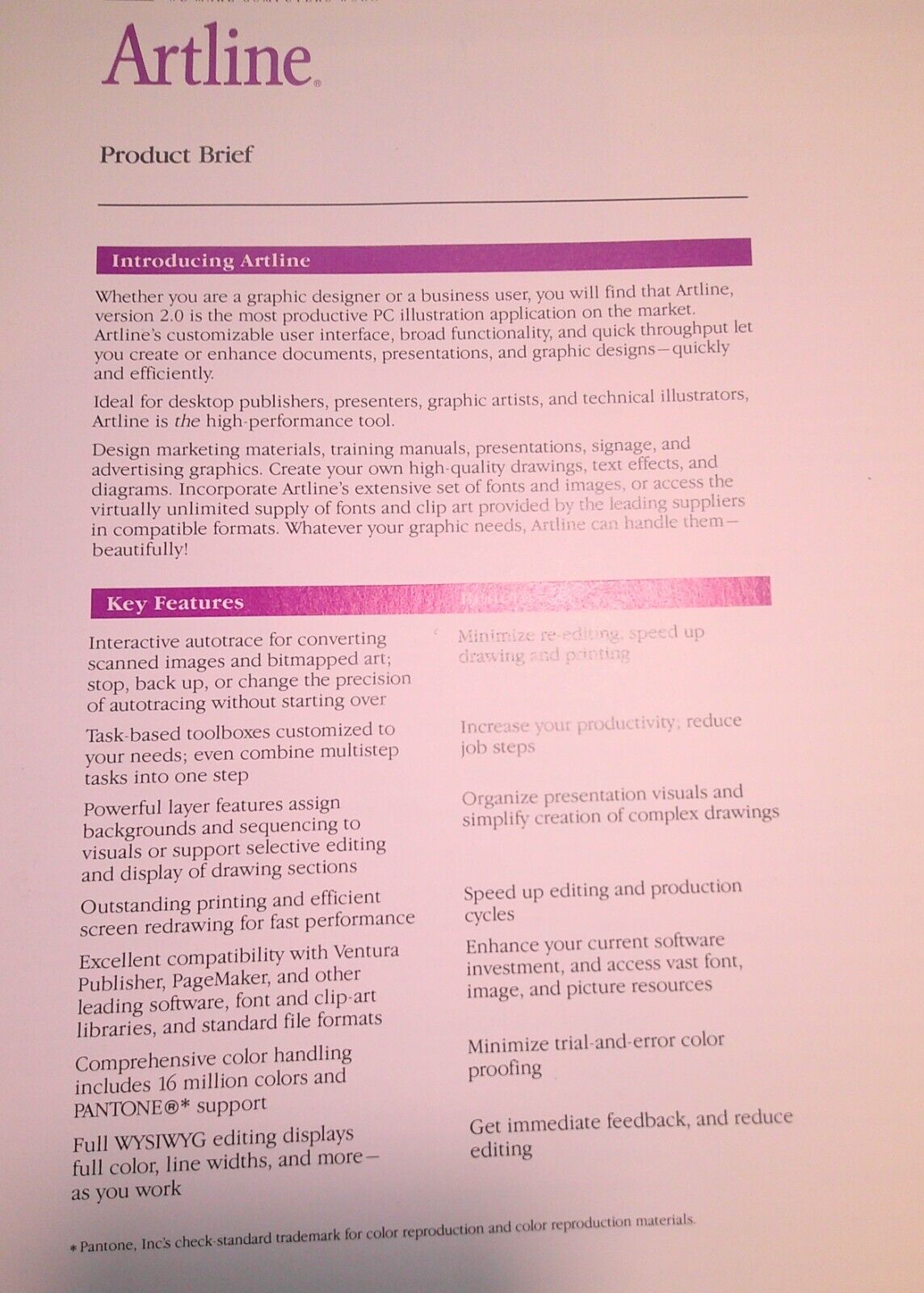 Digital Research Press Kit, 1990 - Artline, Dr. Dos & Presentation Team.