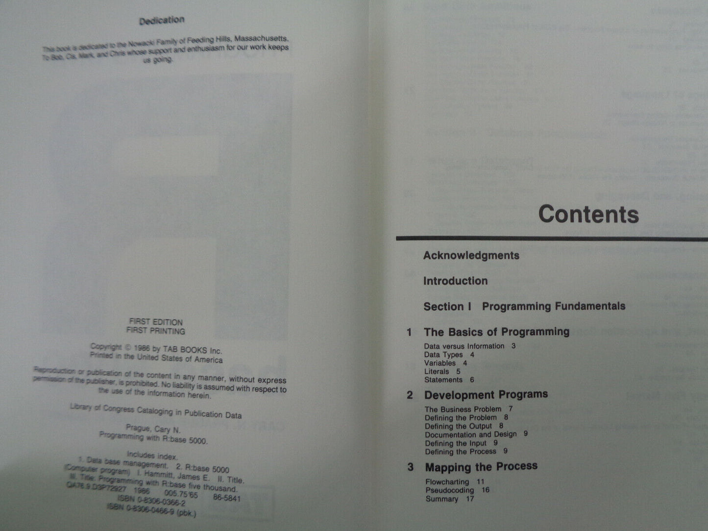 Programming with R:Base 5000 by Cary N Prague; James E Hammitt. 1st edition 1986
