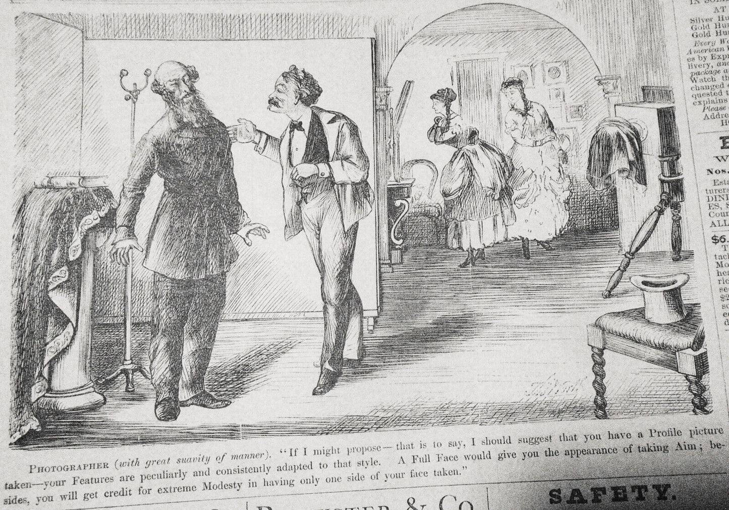Harper's Weekly April 3, 1869: Grant cabinet; Sing Sing riot; Fulton Fish Market