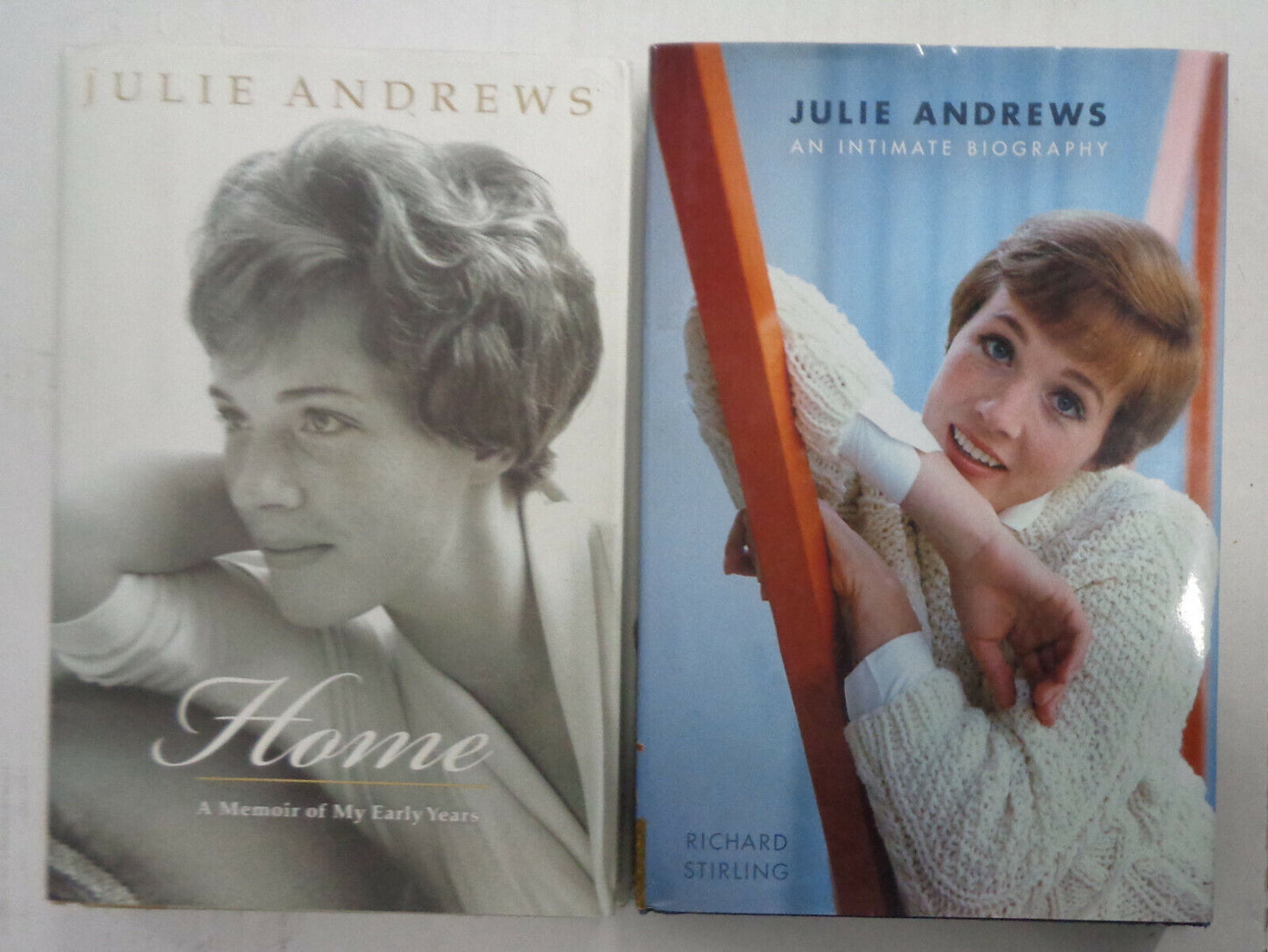Home by Julie Andrews & Julie Andrews by Richard Stirling - 1st Editions HC/DJs