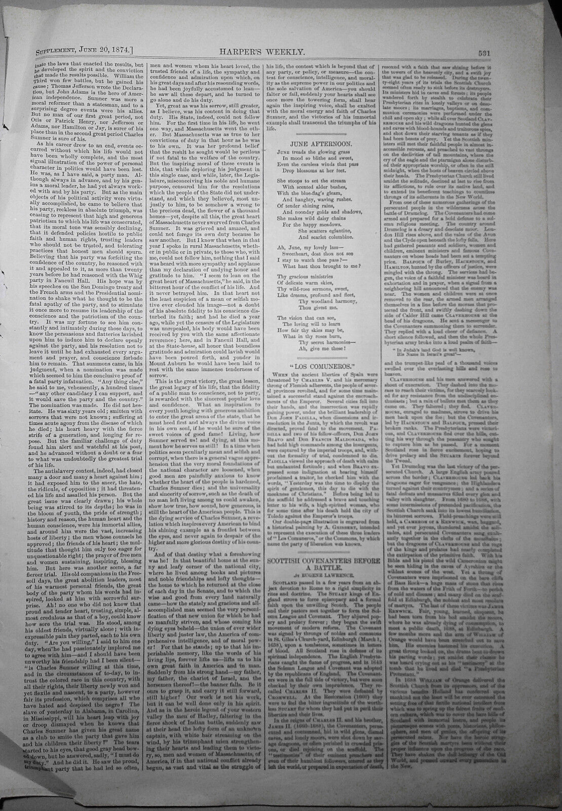 Scottish Covenanters Before a Battle, by Paul Frenzeny - Harper's Weekly, 1874