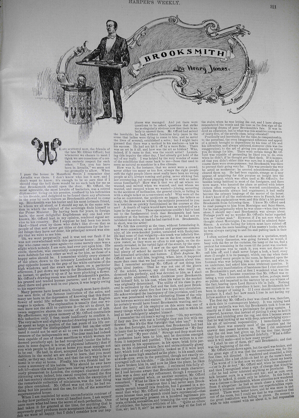 Harper's Weekly May 2, 1891. Australia; Manipuri; Henry James; Central Park, etc