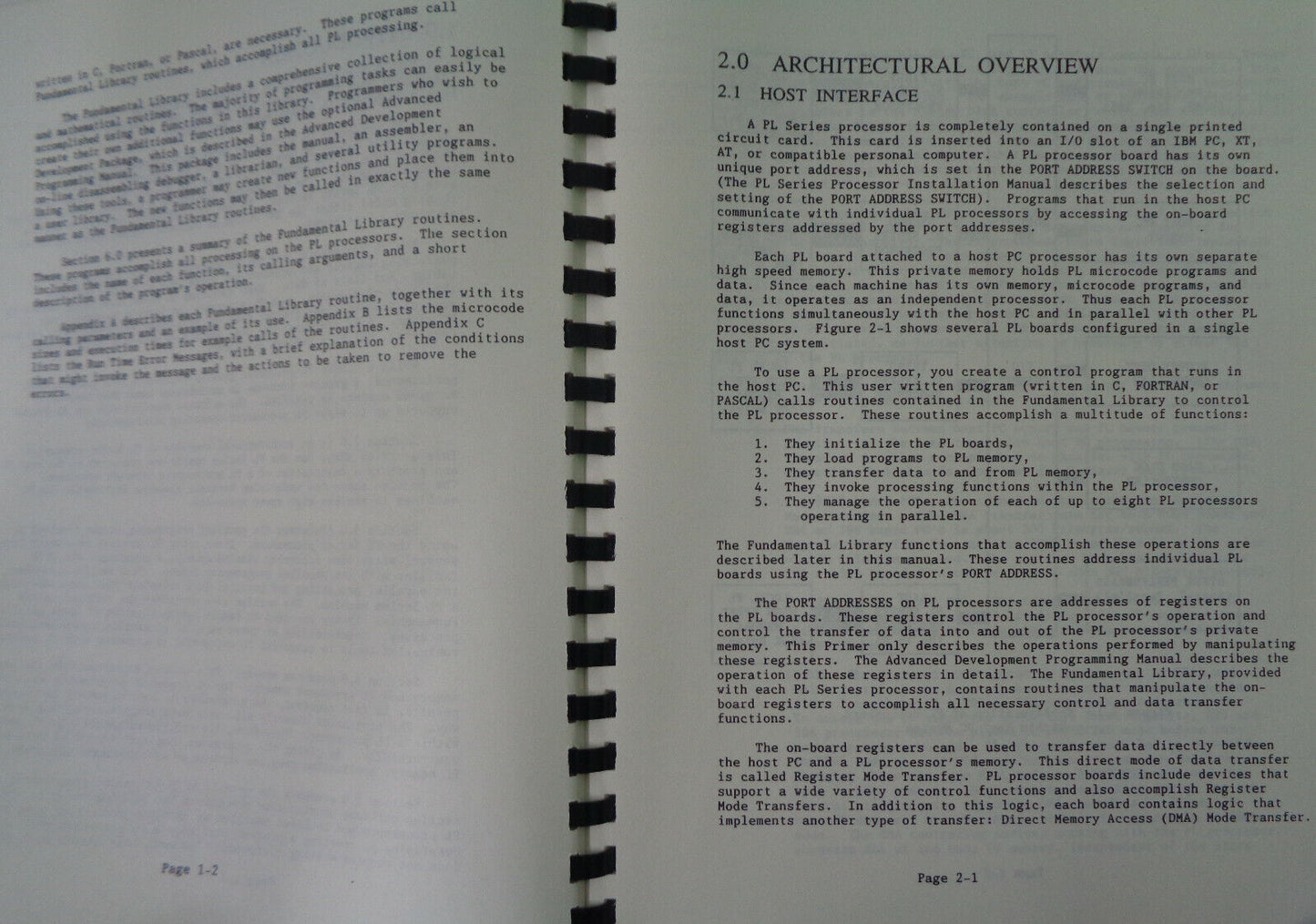 Reference Manual For PL Series Processors - 1988 - Eighteen Eight Laboratories