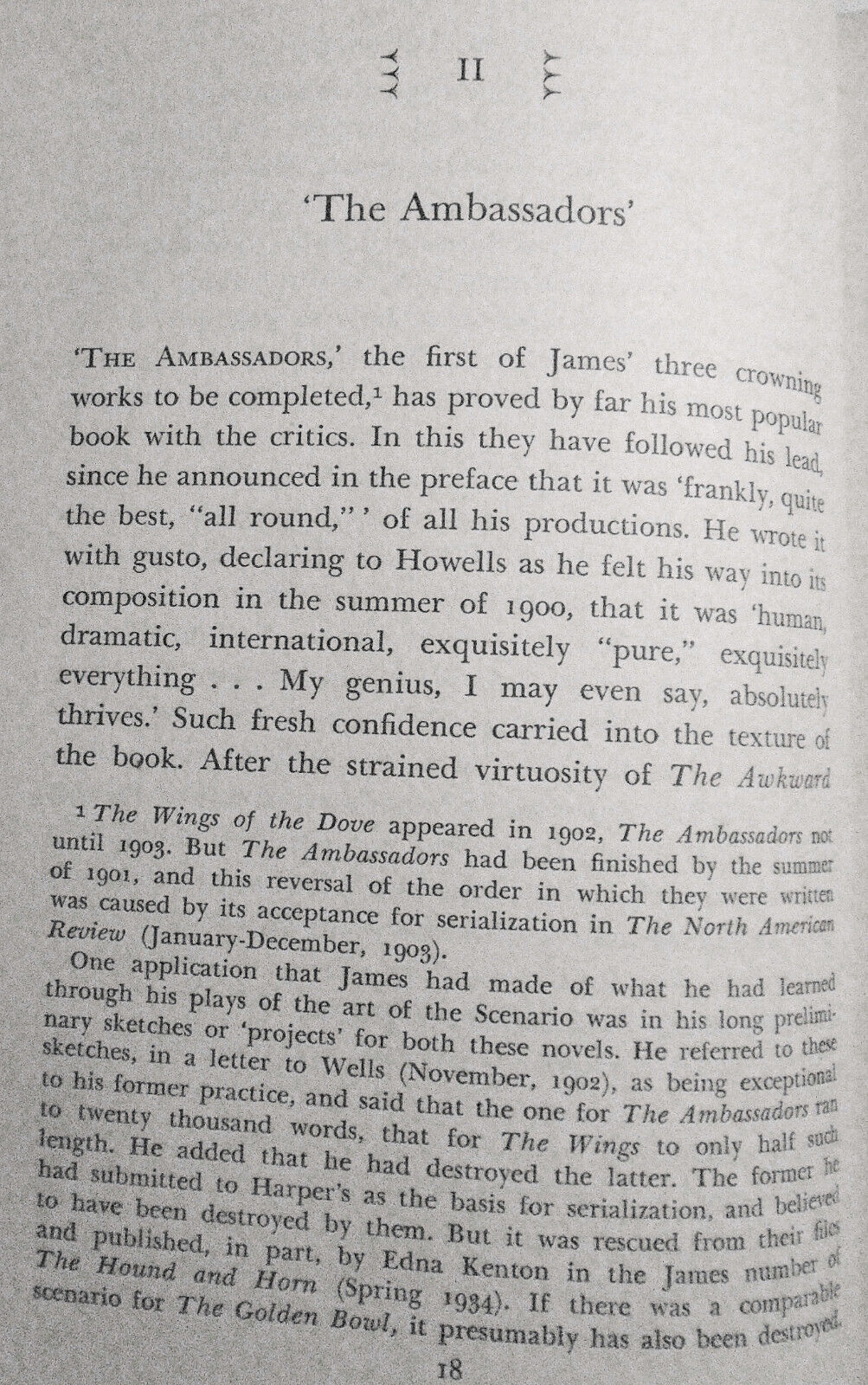 Henry James, The Major Phase, by F. O. Matthiessen. 1944 First Edition, 1st Ptg