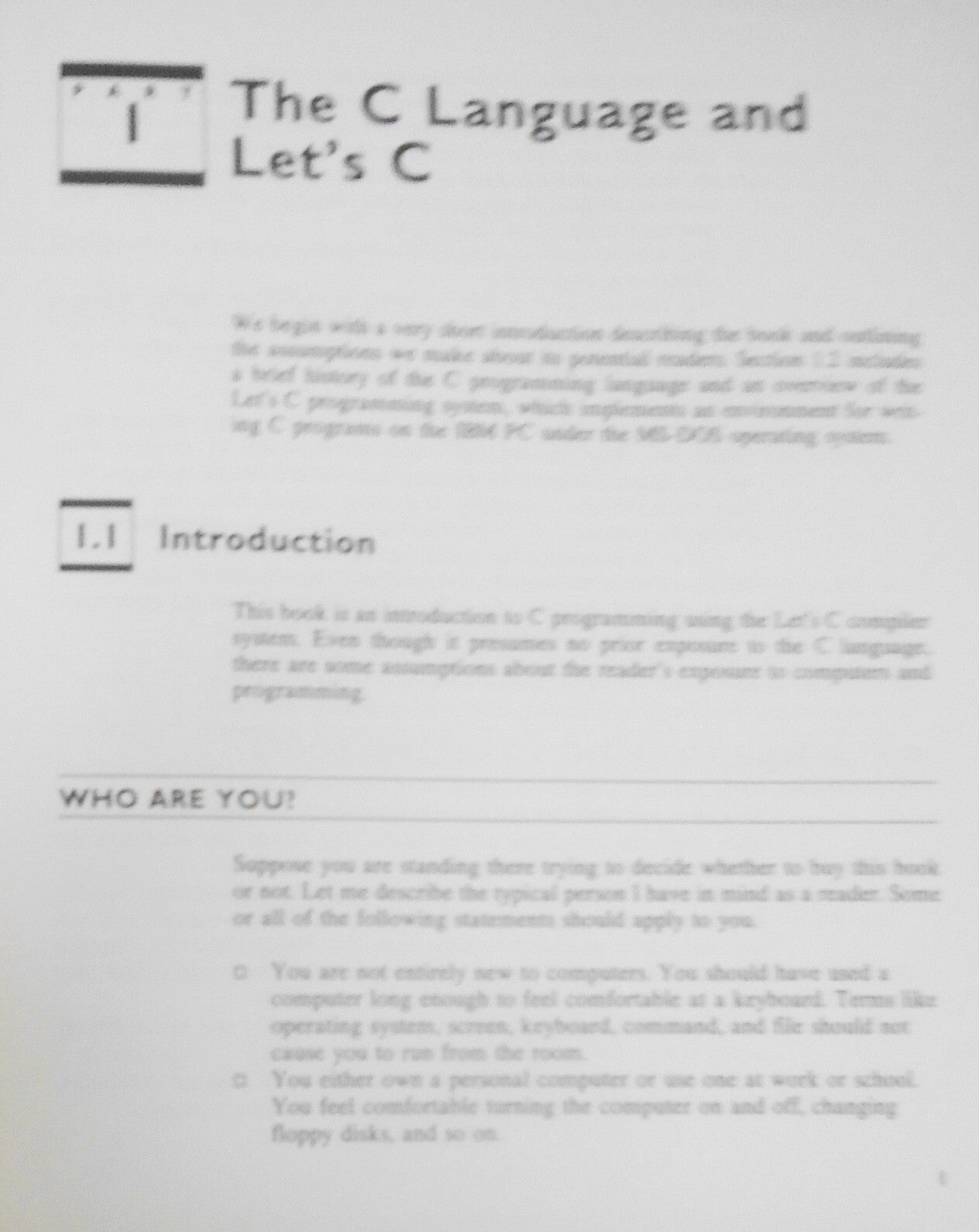 Programming in C with Let's C, by Richard C. Vile. 1988 First edition, softcover