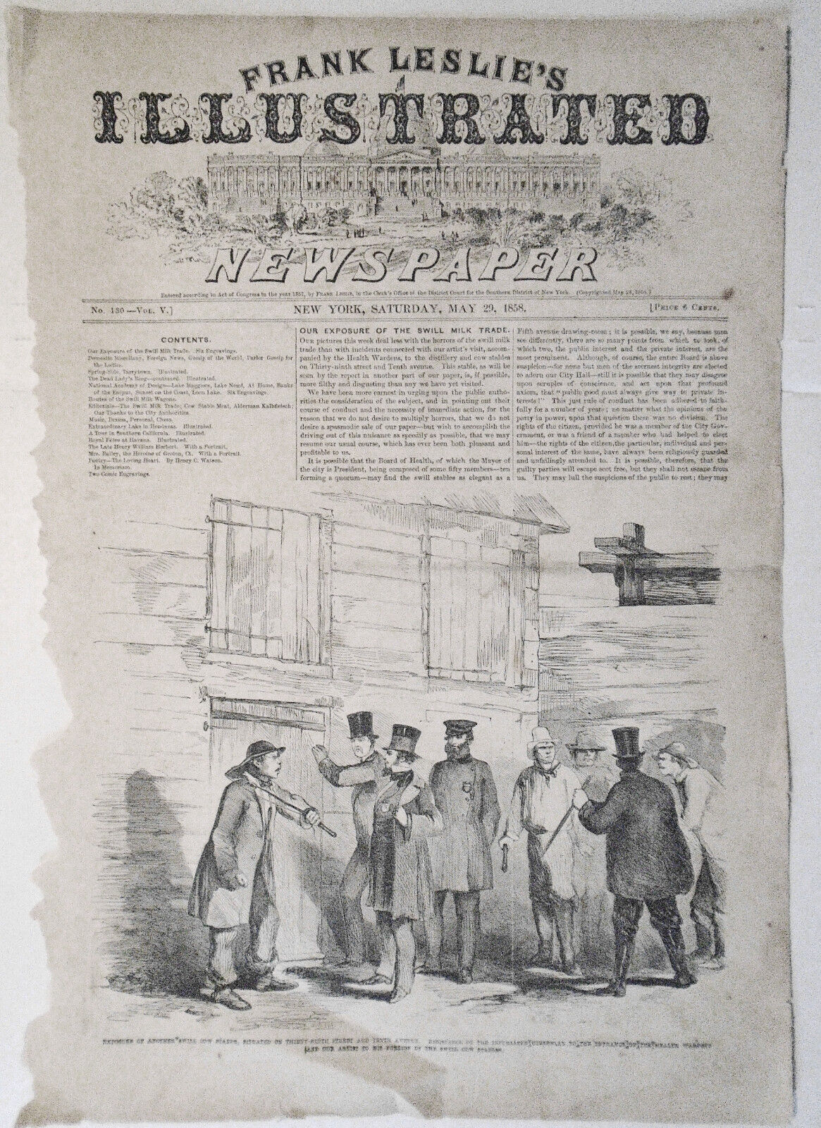 Our Exposure Of The Swill Milk Trade - May 29, 1858 - Frank Leslie's Newspaper