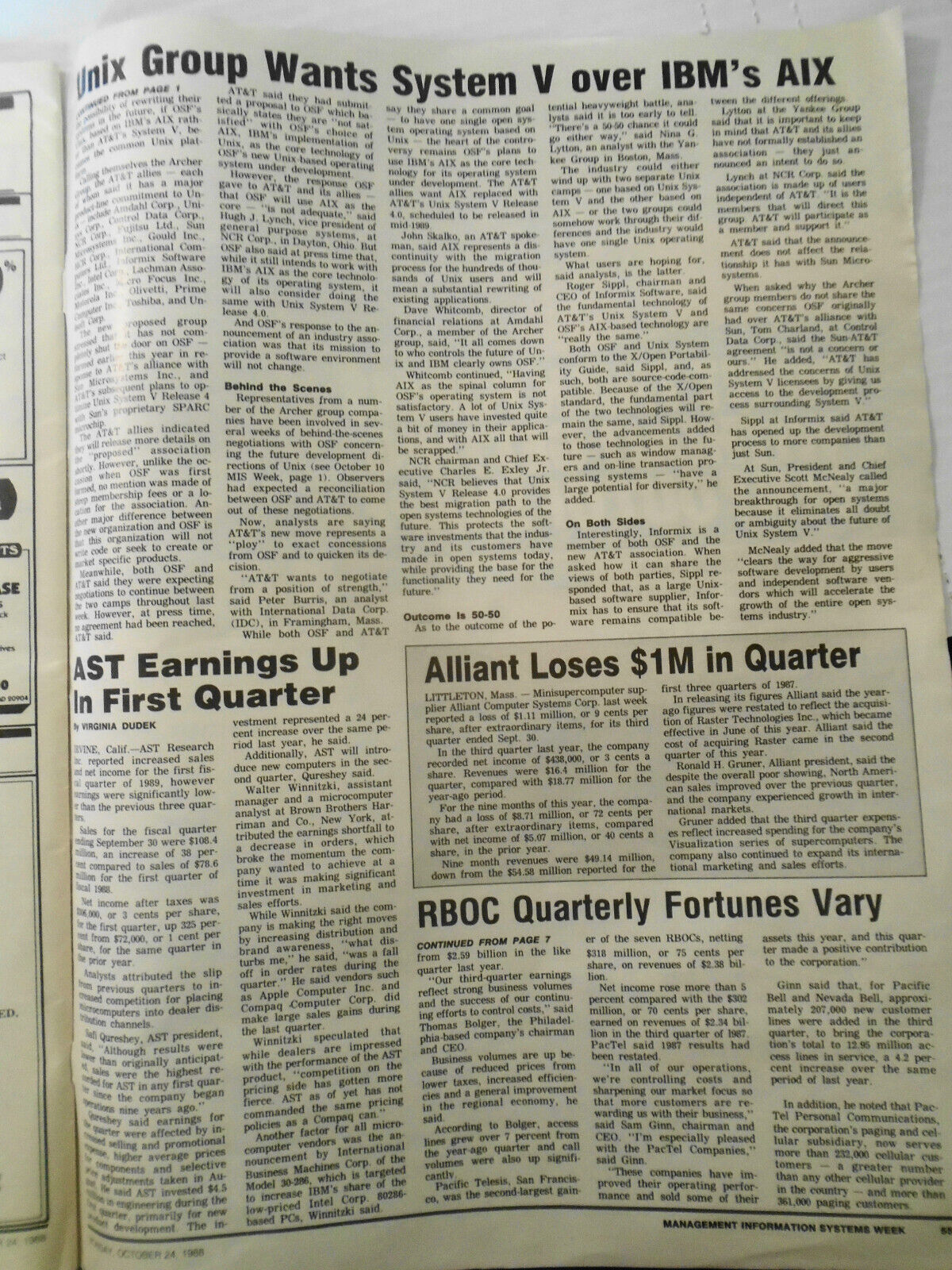 MIS Week, October 2, 1988