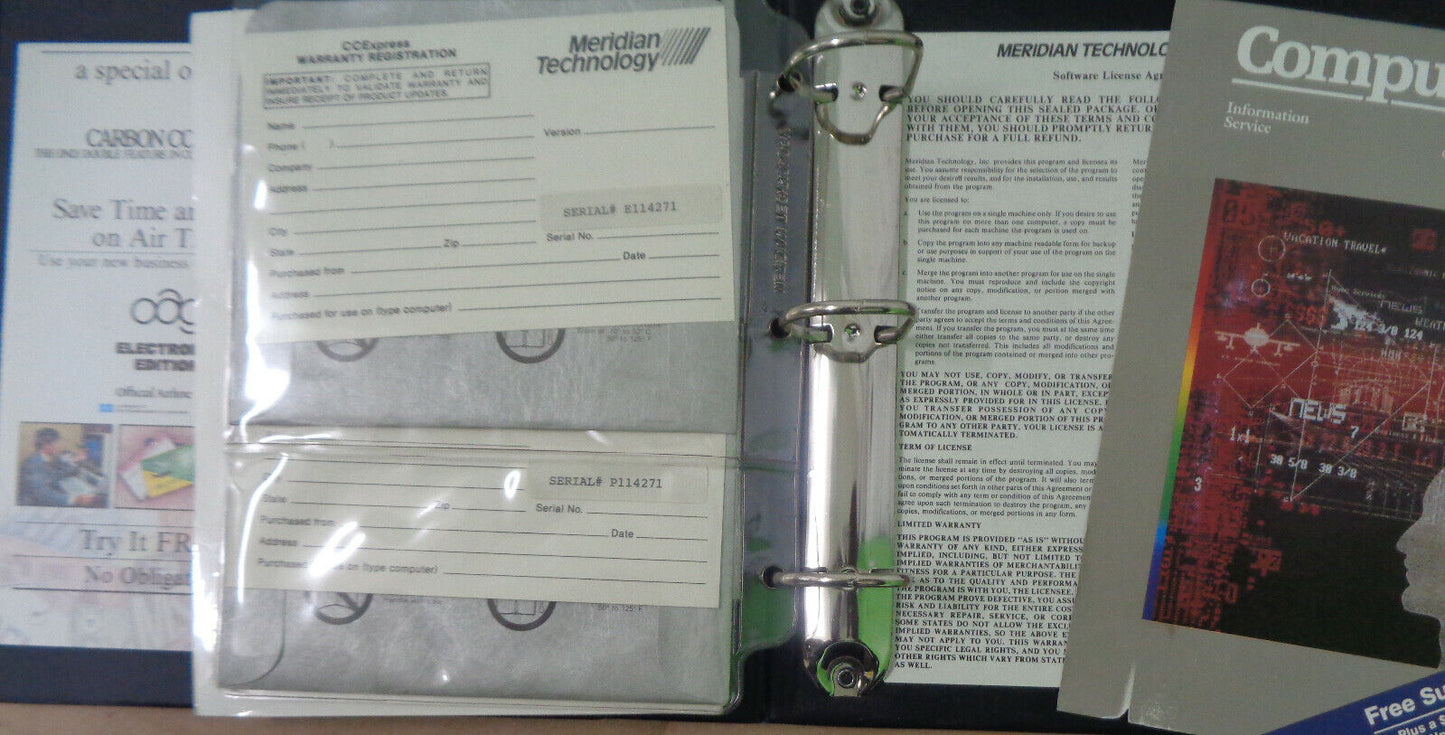 CC Express (& Carbon Copy Plus), by Meridian Technology. 1987