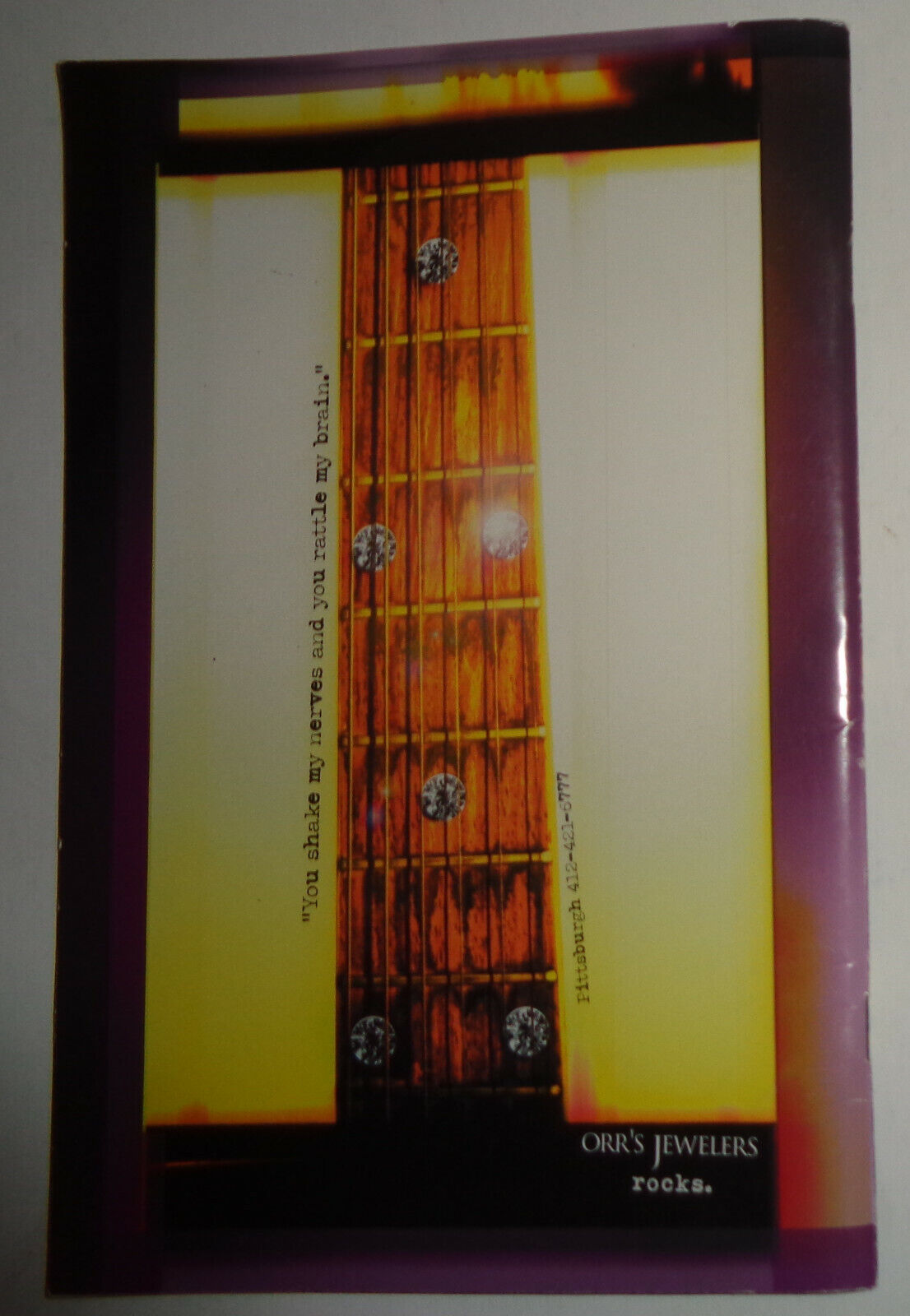 Pittsburgh Opera STREET SCENE - SOUVENIR PROGRAM - FEBRUARY 2002 Byham Theater