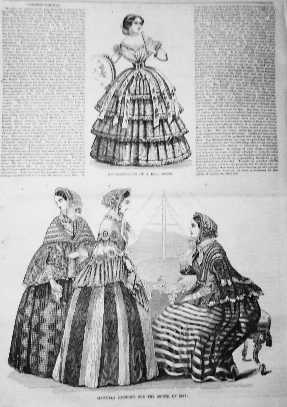 Gleason's Pictorial, May 13, 1854 - Giraffes; Franklin College, GA; Fashions etc