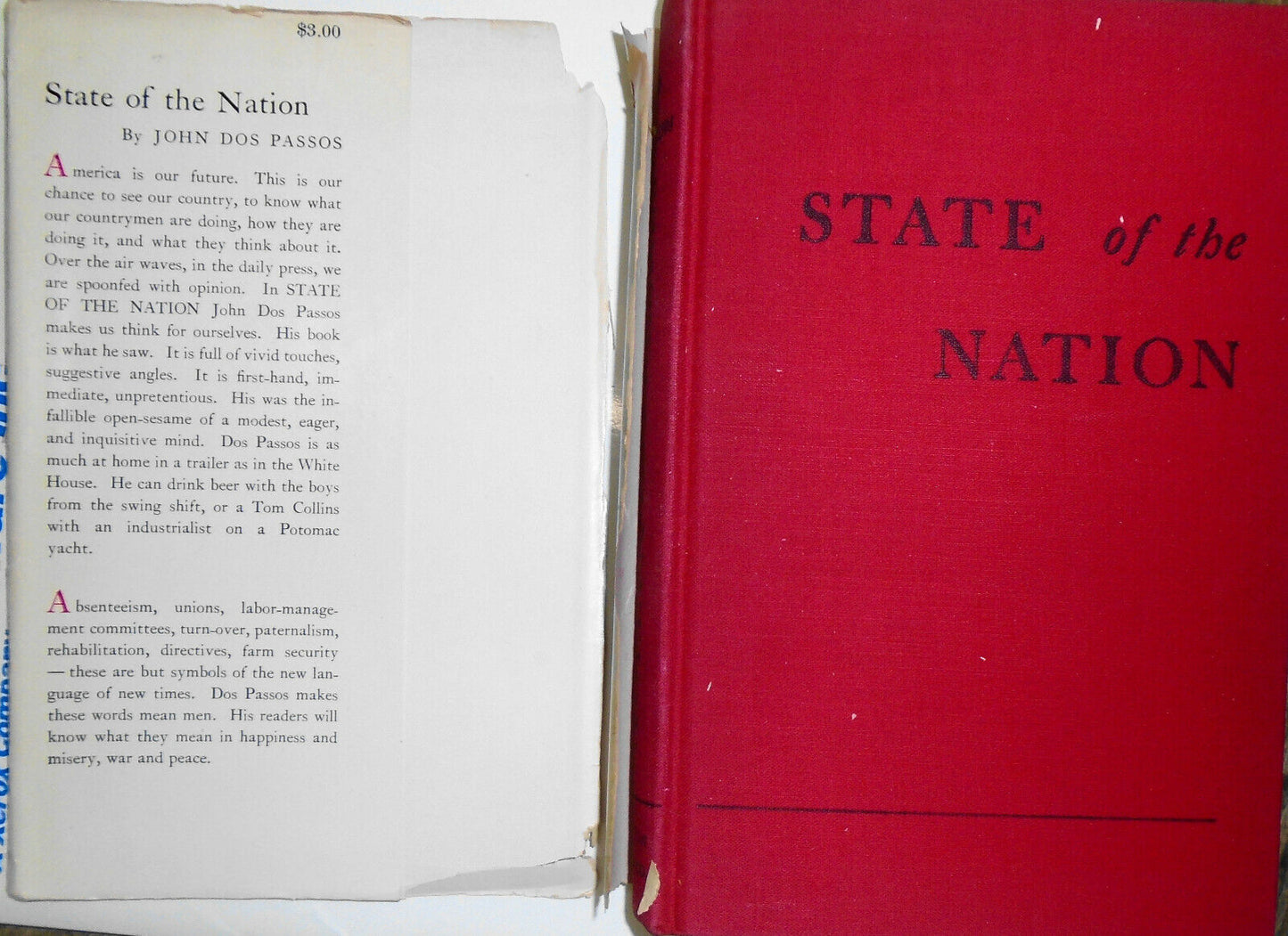 John Dos Passos: State of the Nation, Century's Ebb, Most Likely to Succeed 1sts