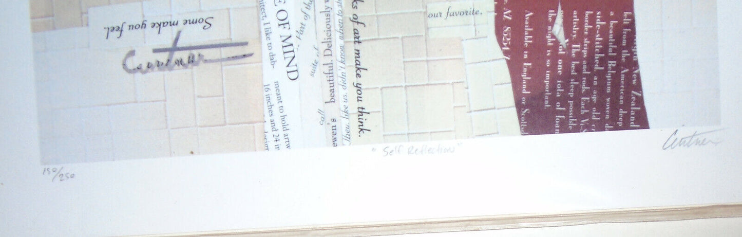 Richard Curtner : "Self-Reflection": Limited edition # 150/250 signed in pencil.