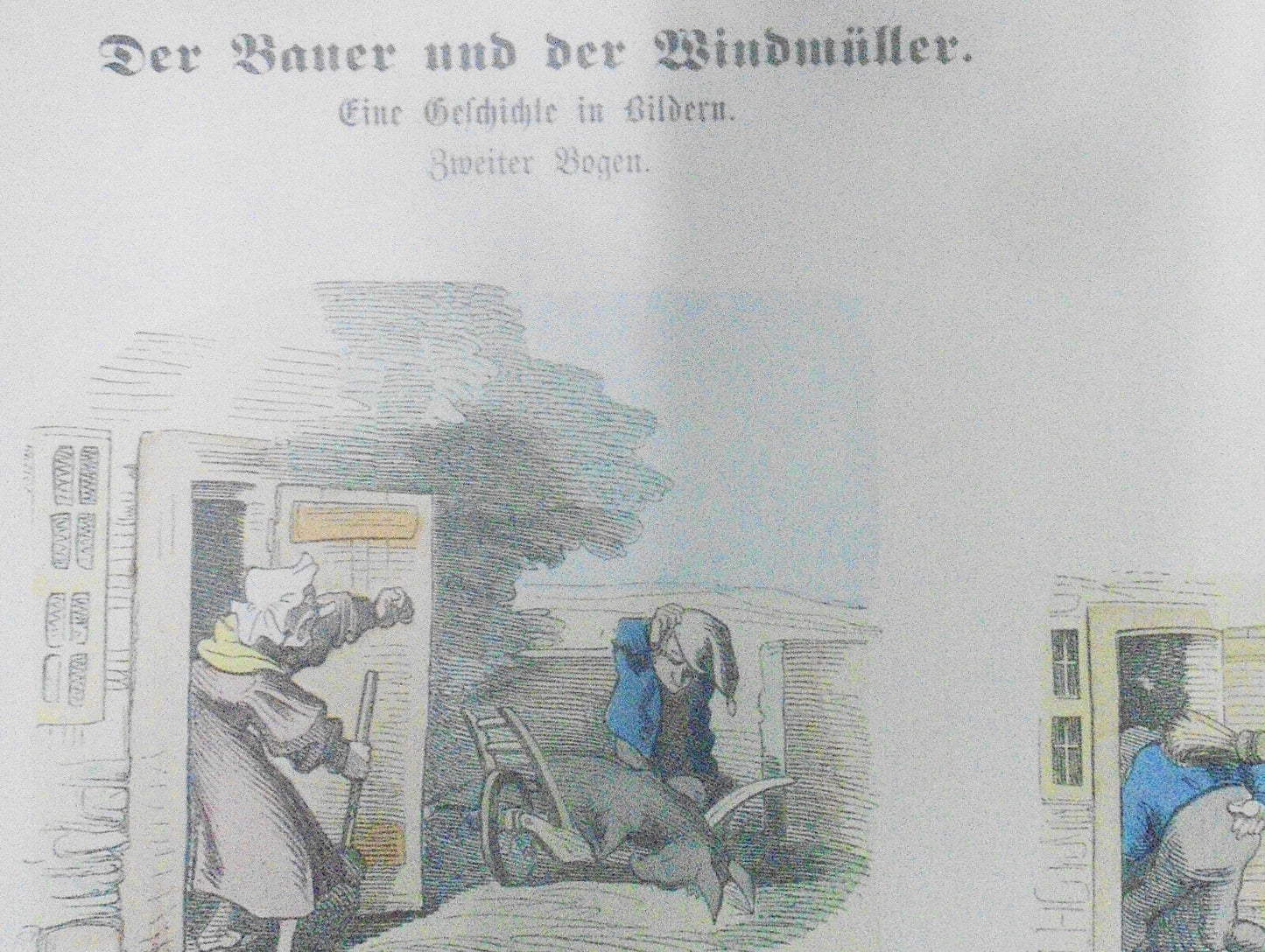 1890 Der Bauer und der Windmüller - Münchener Bilderbogen N. 301; Wilhelm Busch