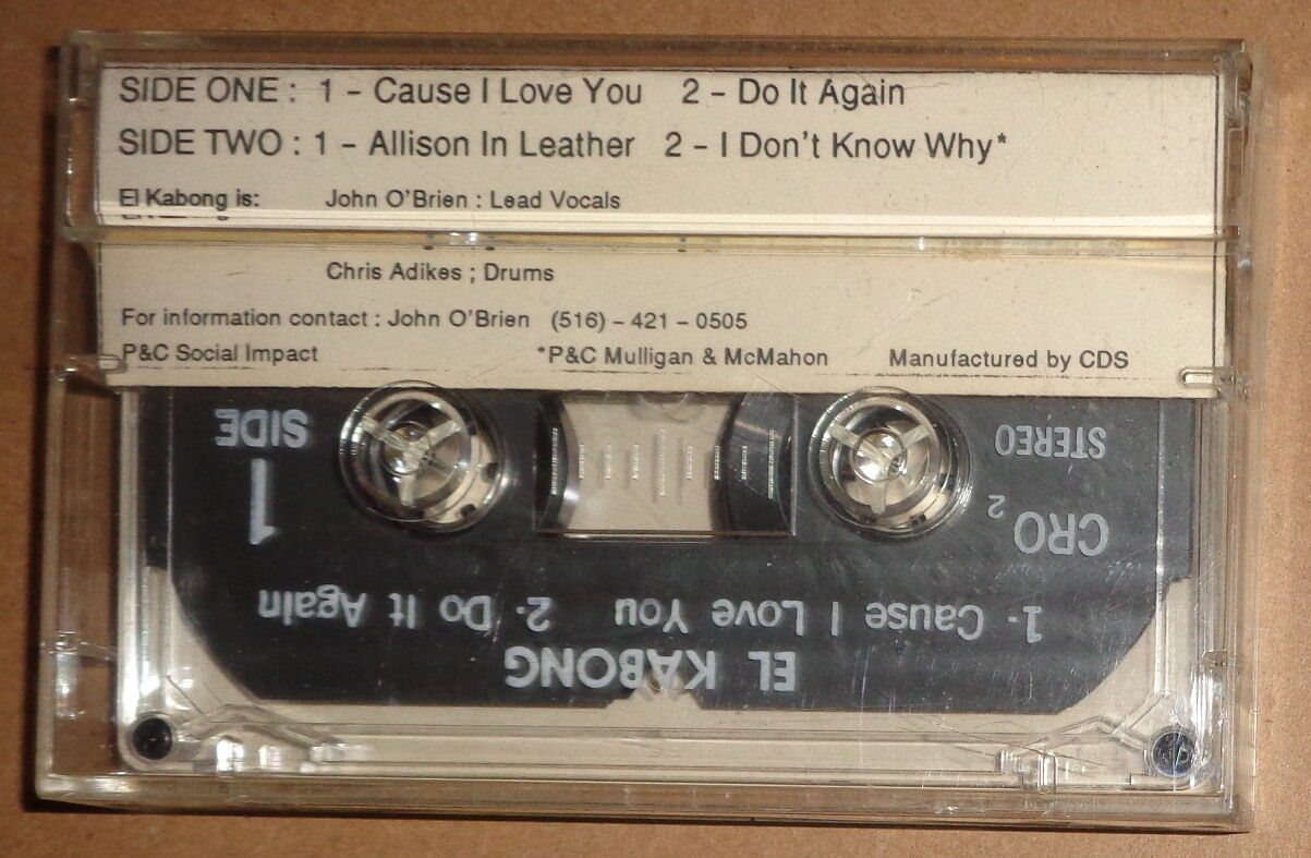 El KaBong RARE DEMO CASSETTE TAPE : Cause I Love You, Do It again, Allison ...